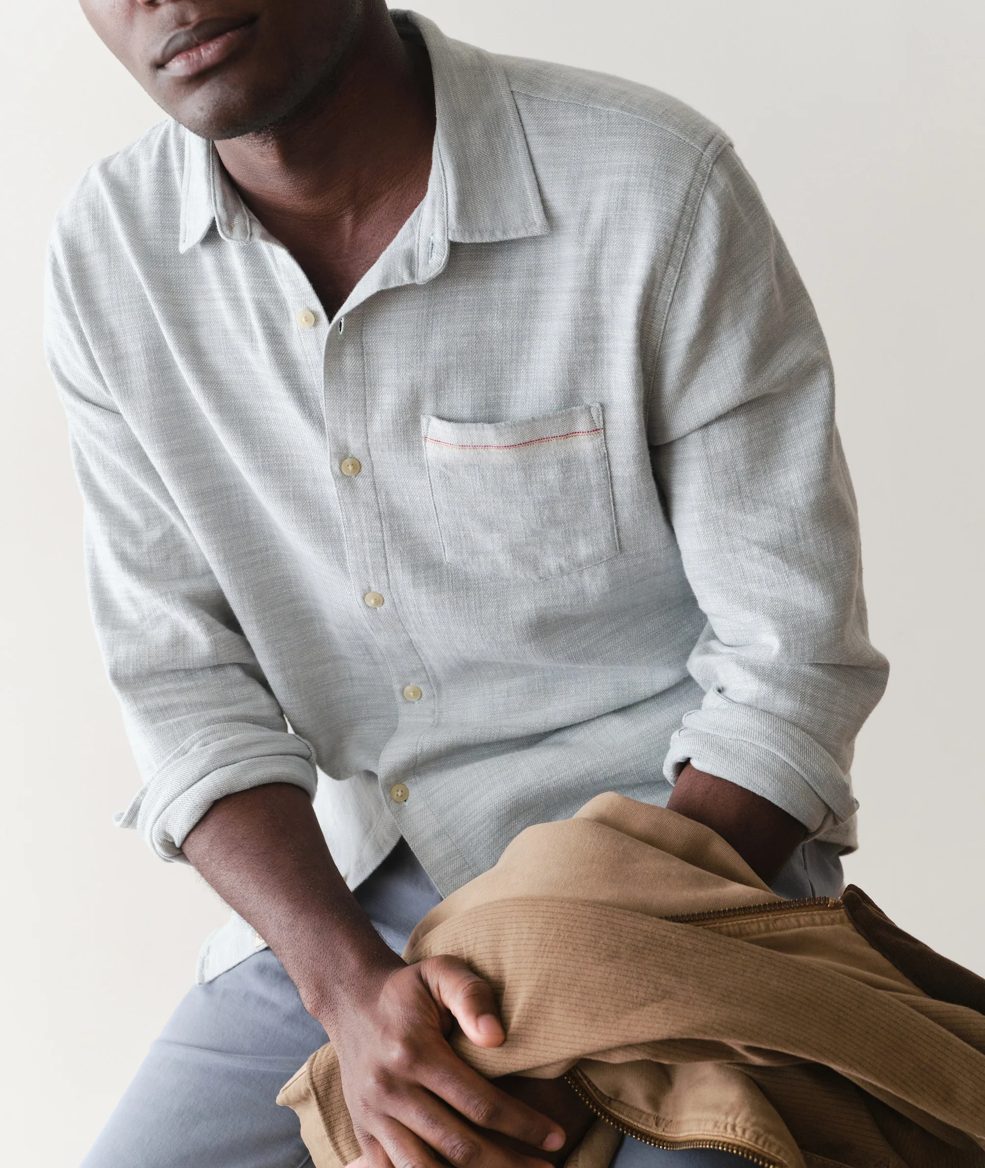 Stretch Selvage Long Sleeve Shirt - Image 5