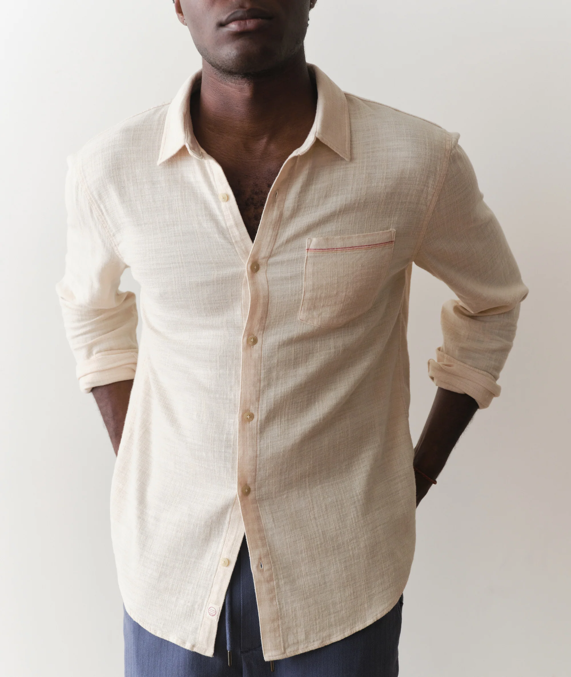 Stretch Selvage Long Sleeve Shirt - Image 2