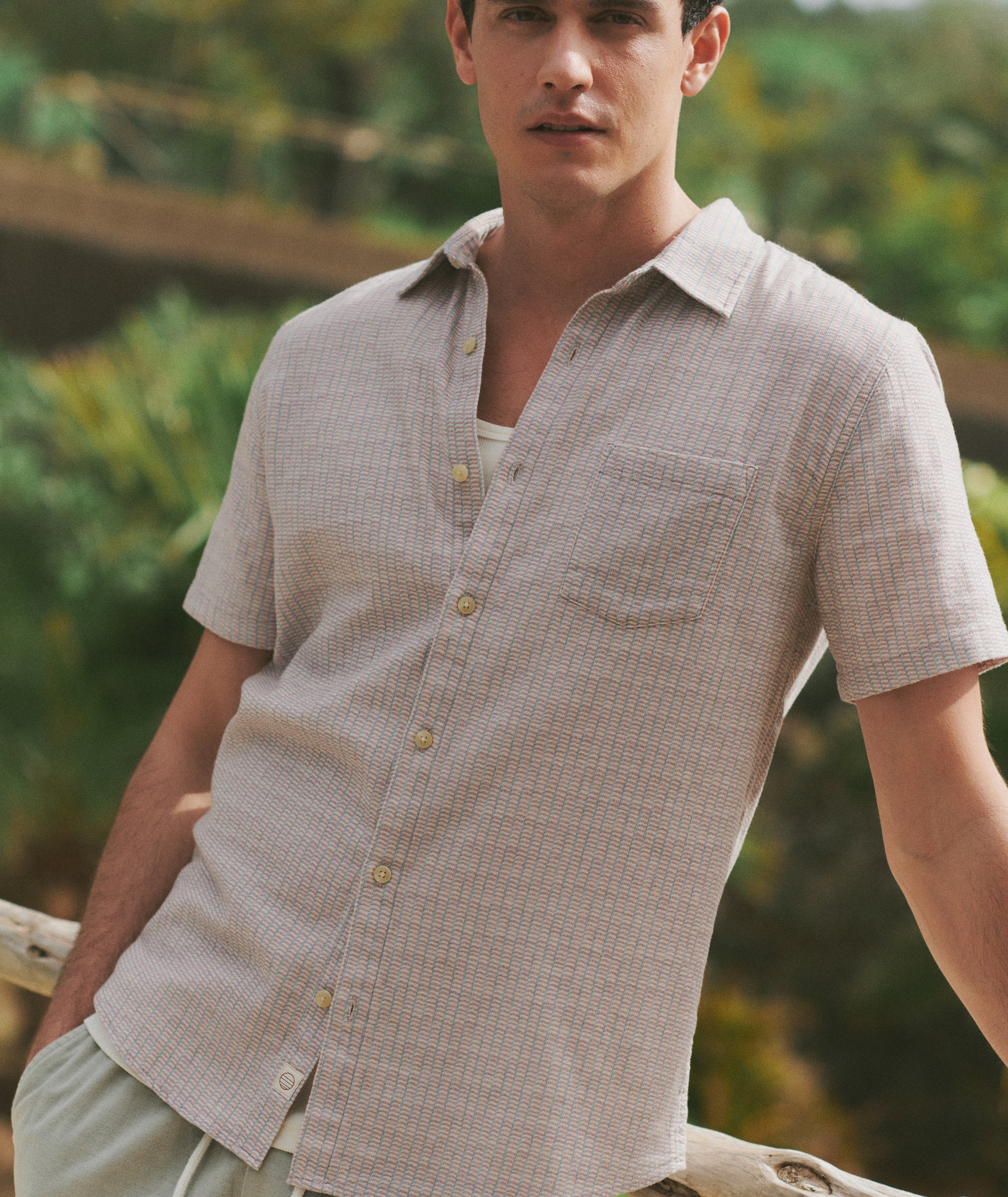 Stretch Selvage Short Sleeve Shirt - Image 2