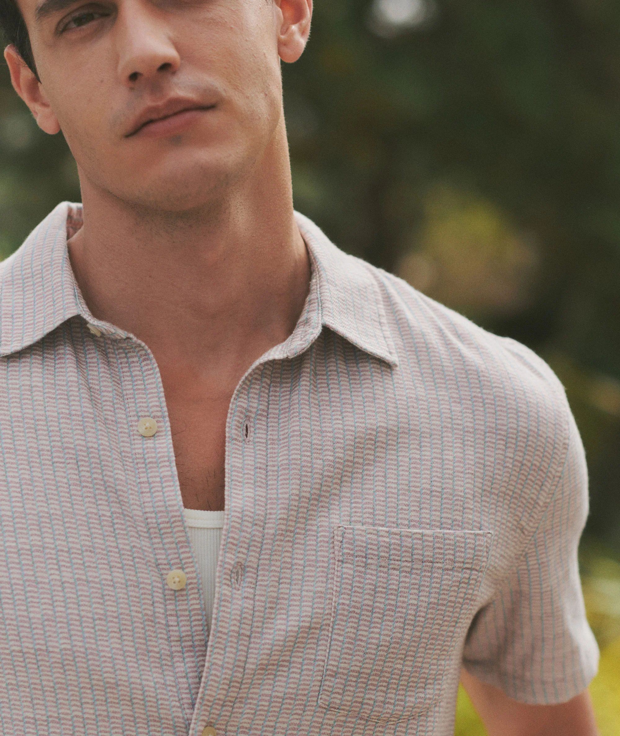 Stretch Selvage Short Sleeve Shirt - Image 3
