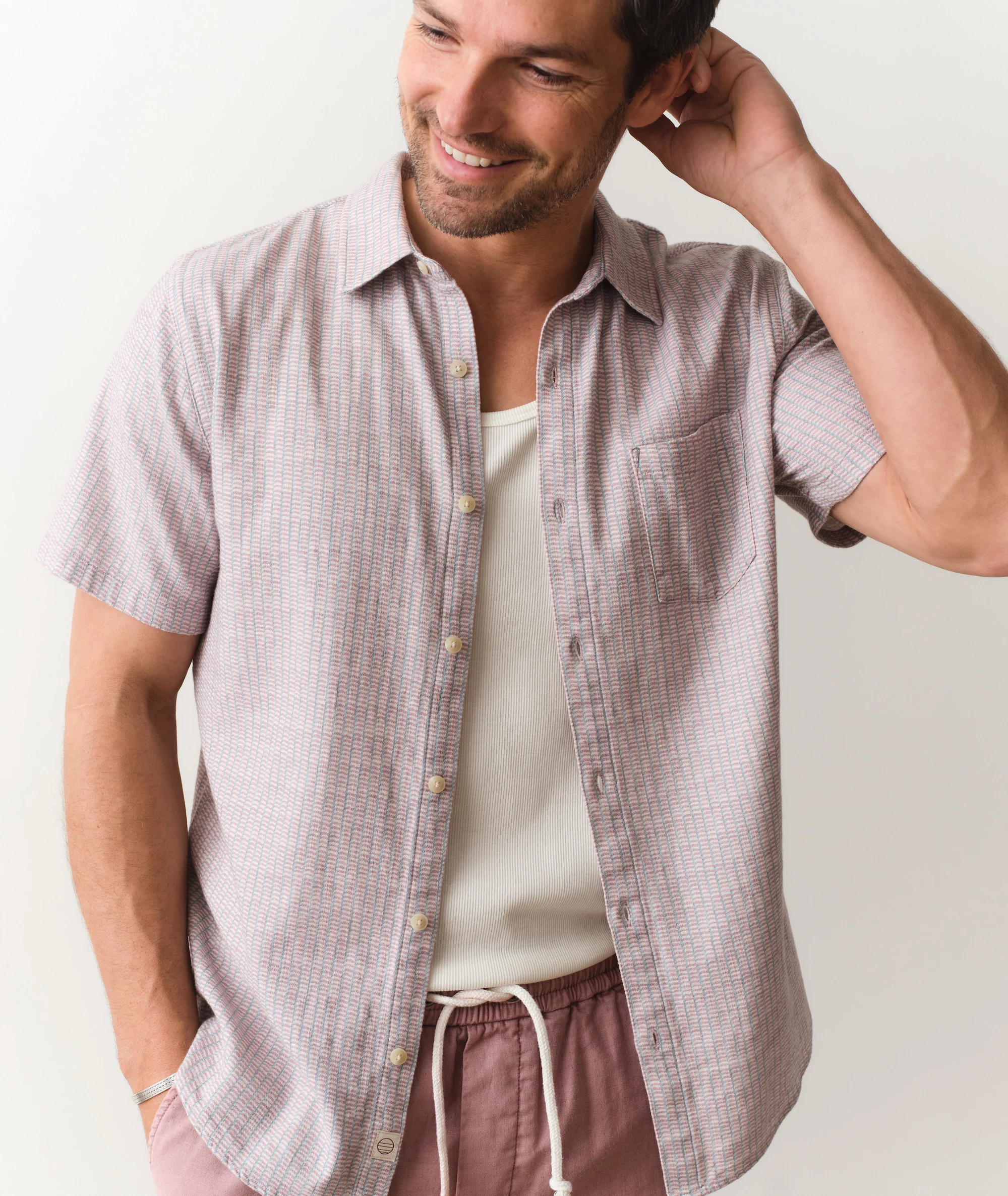 Stretch Selvage Short Sleeve Shirt - Image 4