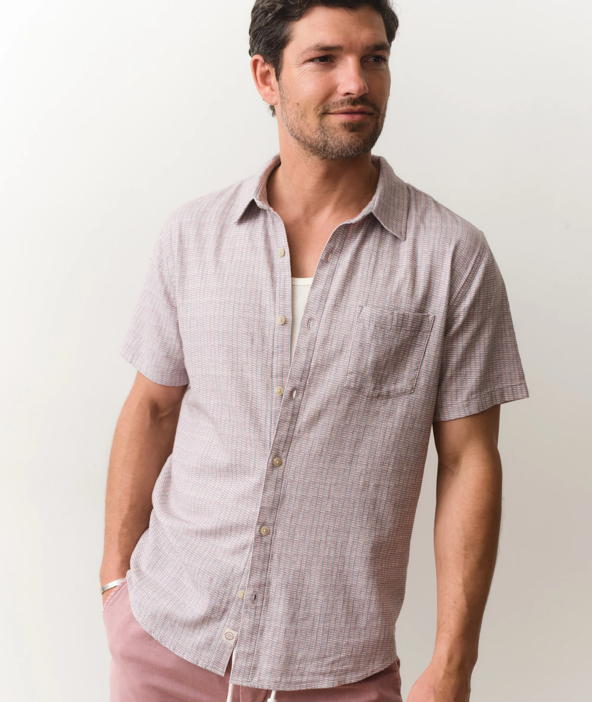 Stretch Selvage Short Sleeve Shirt - Image 5