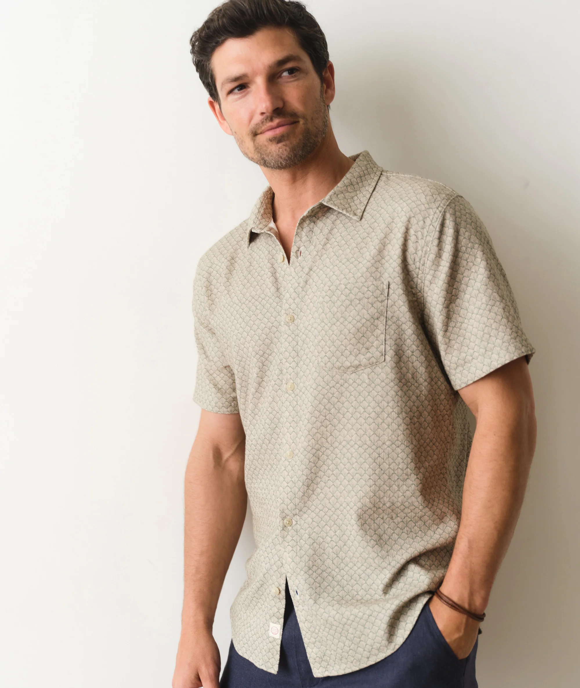 Stretch Selvage Short Sleeve Shirt - Image 3