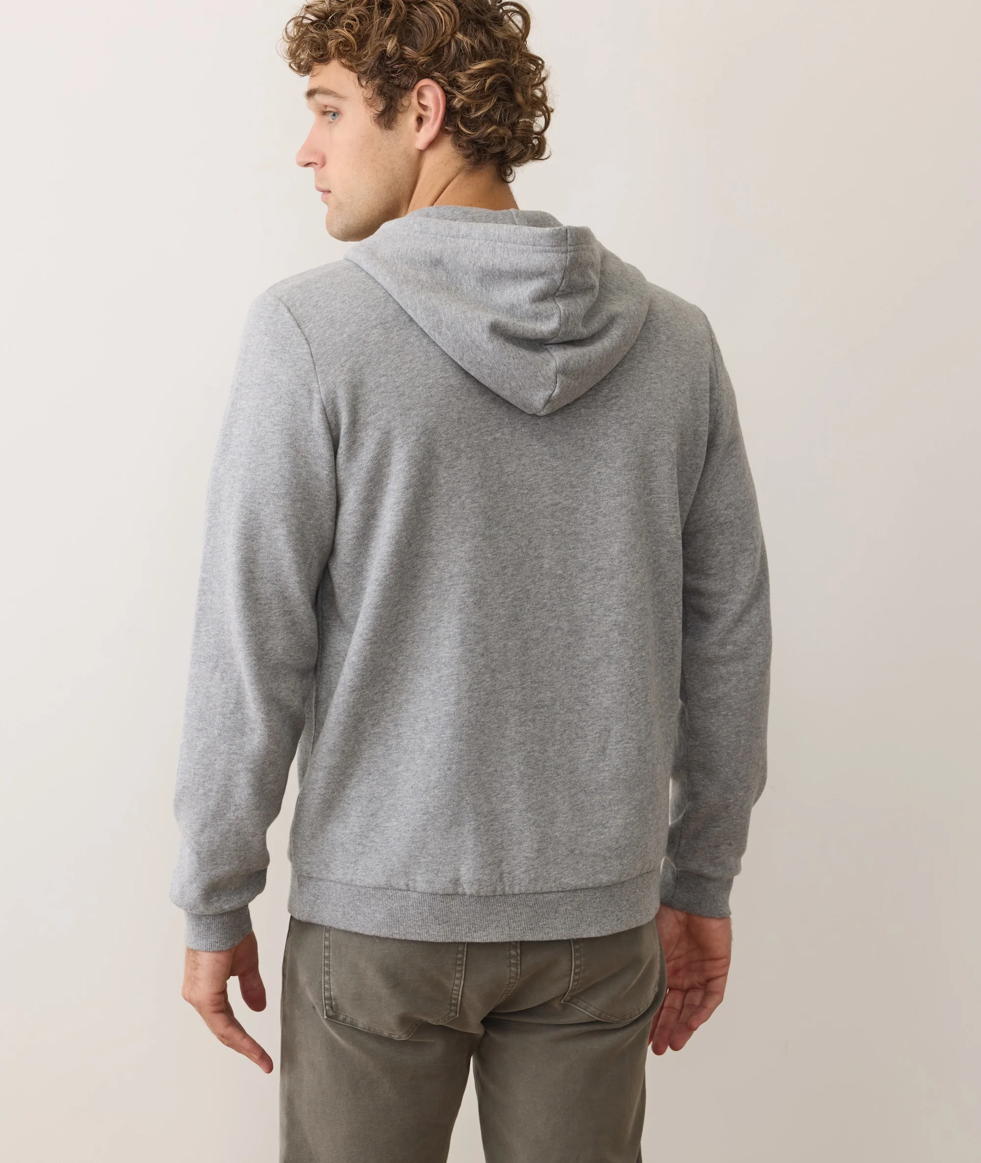 Men's Cloud 9 Fleece Full Zip Hoodie in Heather Grey - Image 6