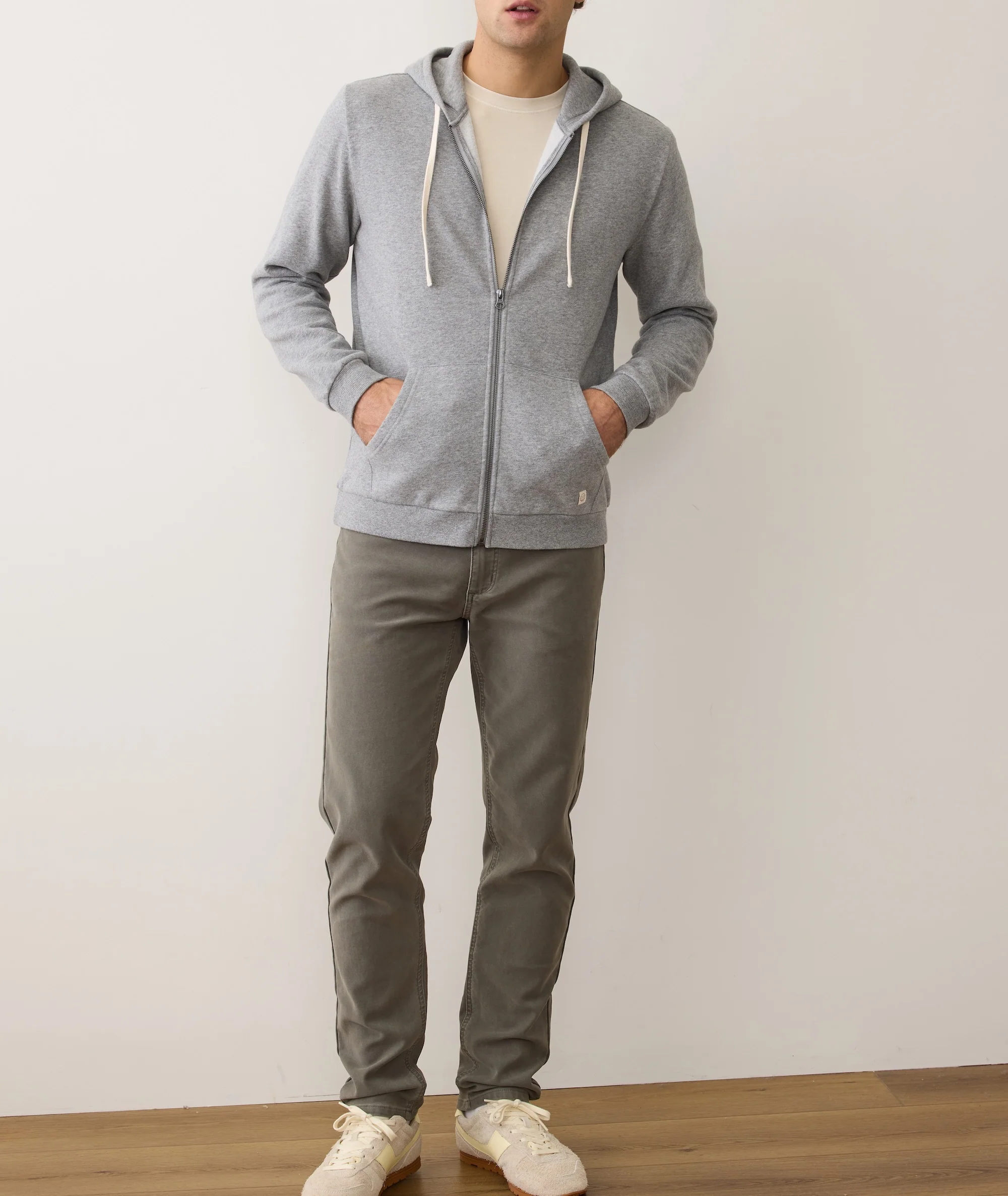 Men's Cloud 9 Fleece Full Zip Hoodie in Heather Grey - Image 7