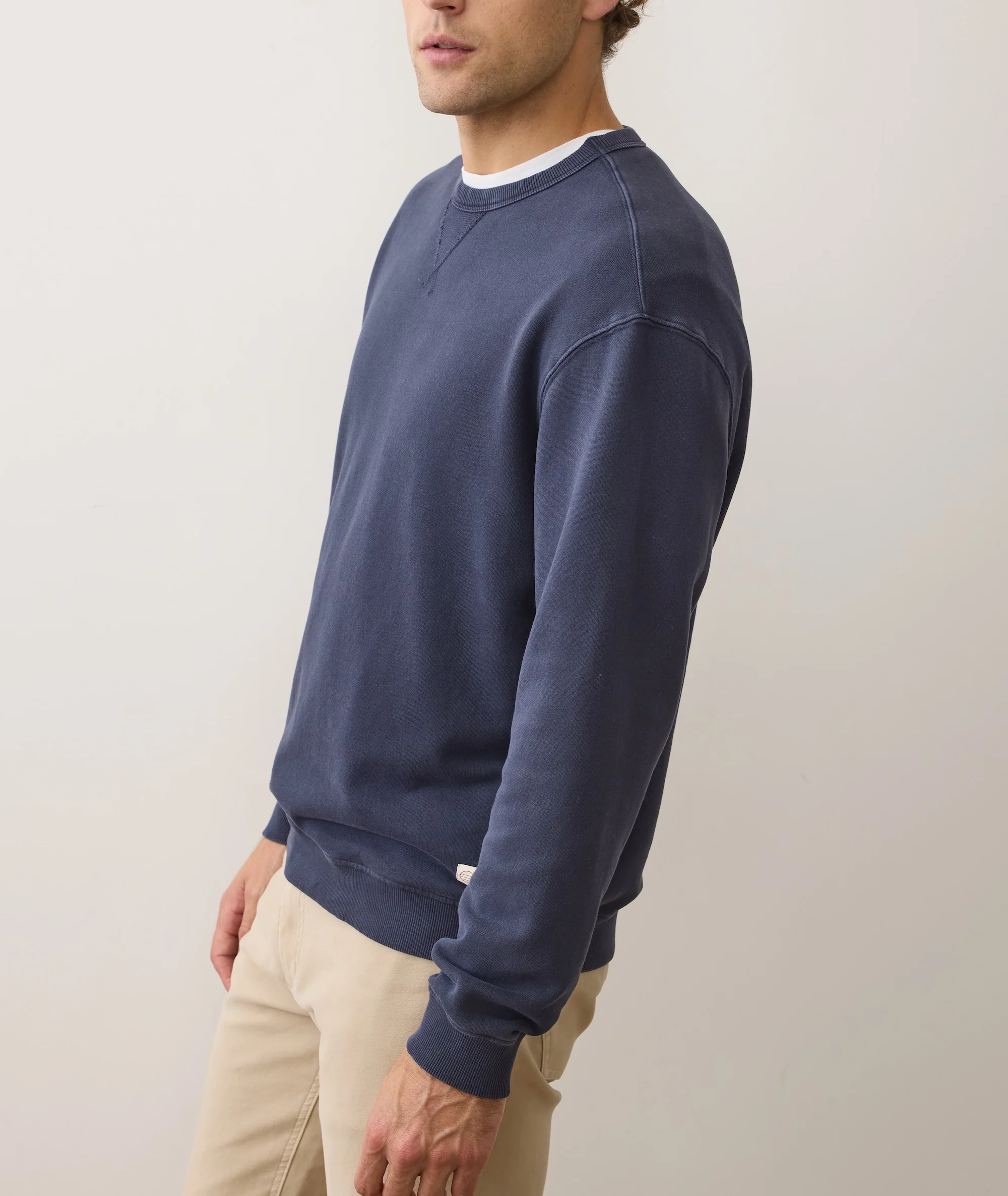 Men's Cloud 9 Fleece Relaxed Crewneck in Mood Indigo - Image 5
