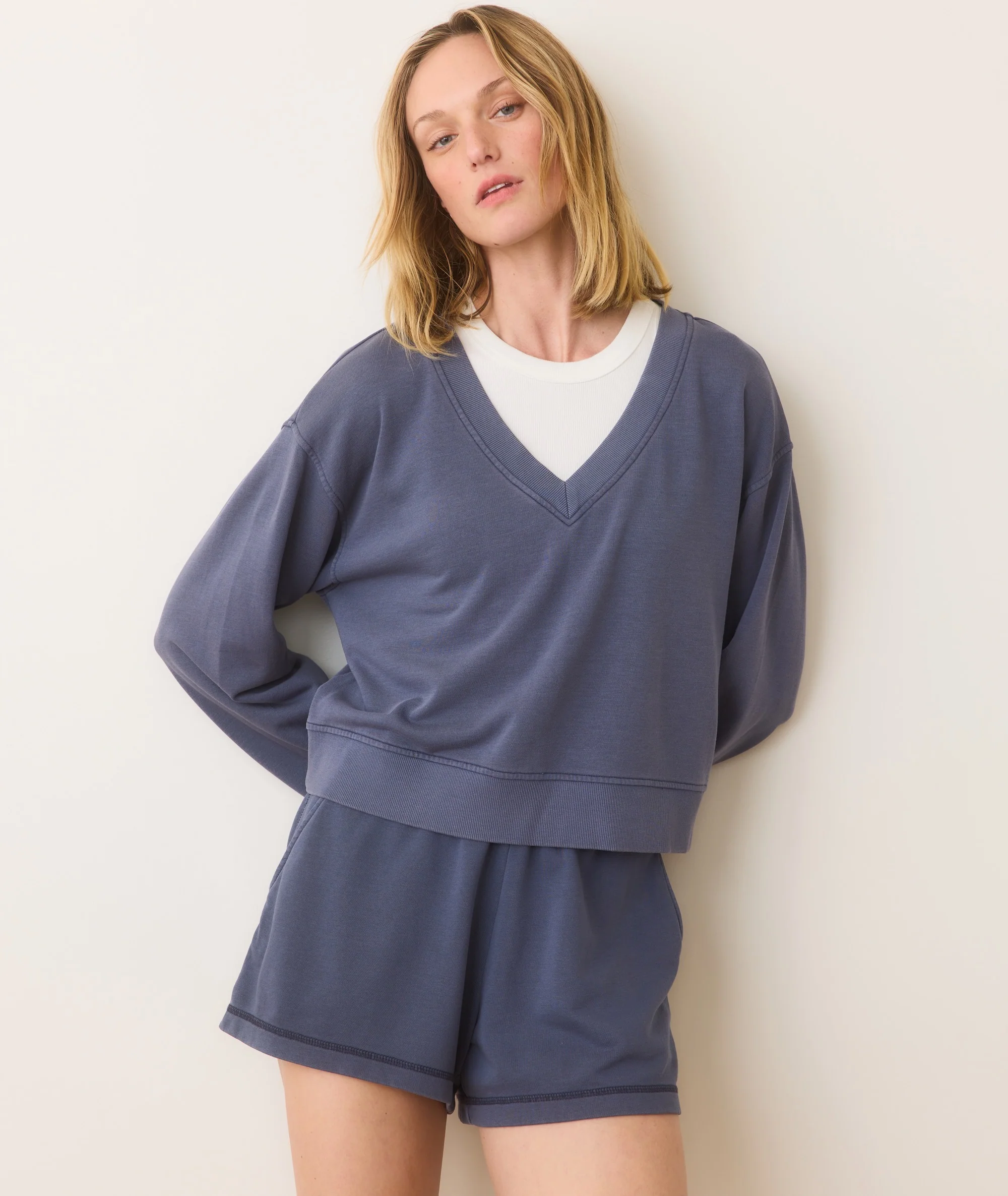 Cloud 9 Terry V-Neck Sweatshirt - Image 3
