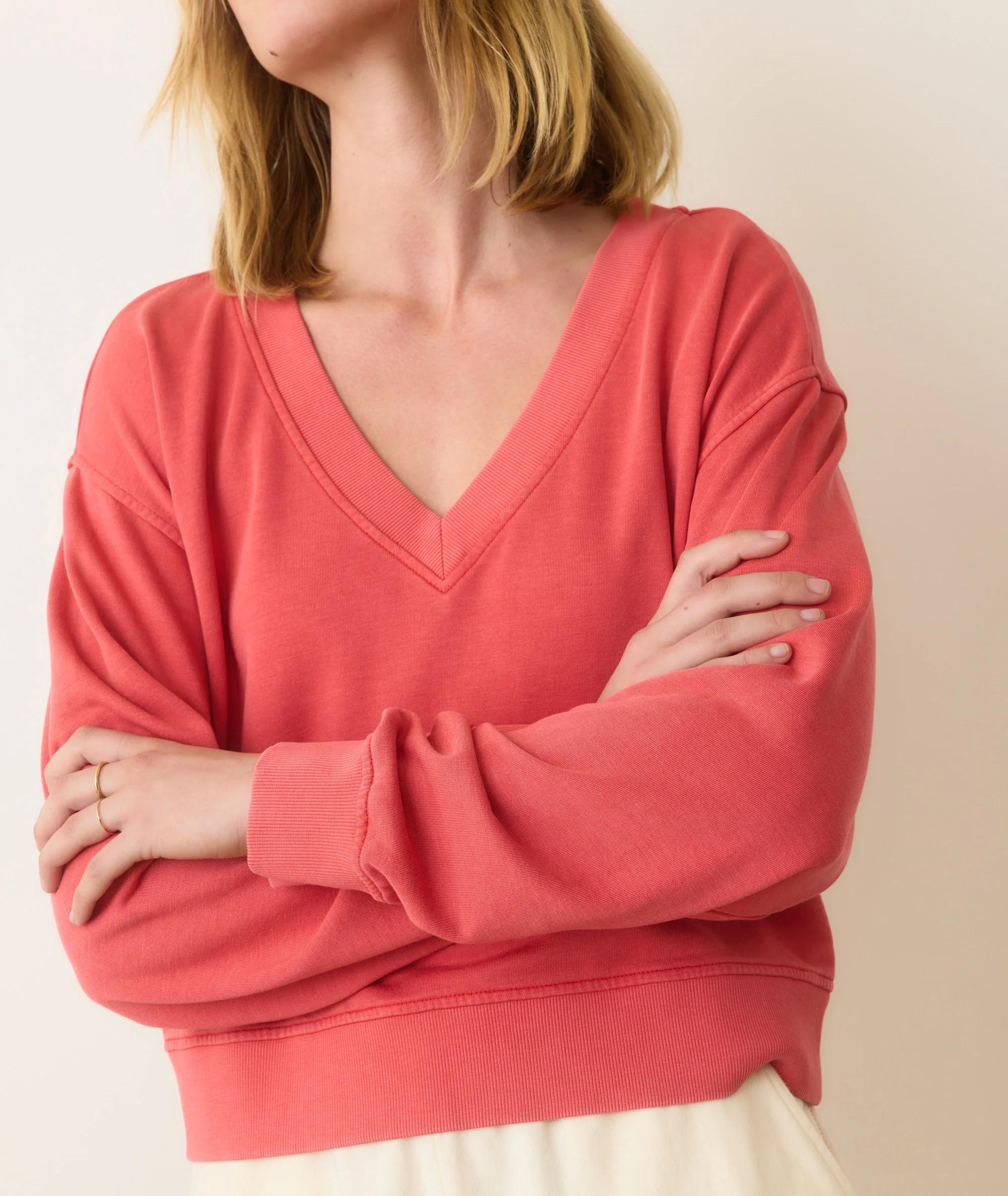 Cloud 9 Terry V-Neck Sweatshirt - Image 6