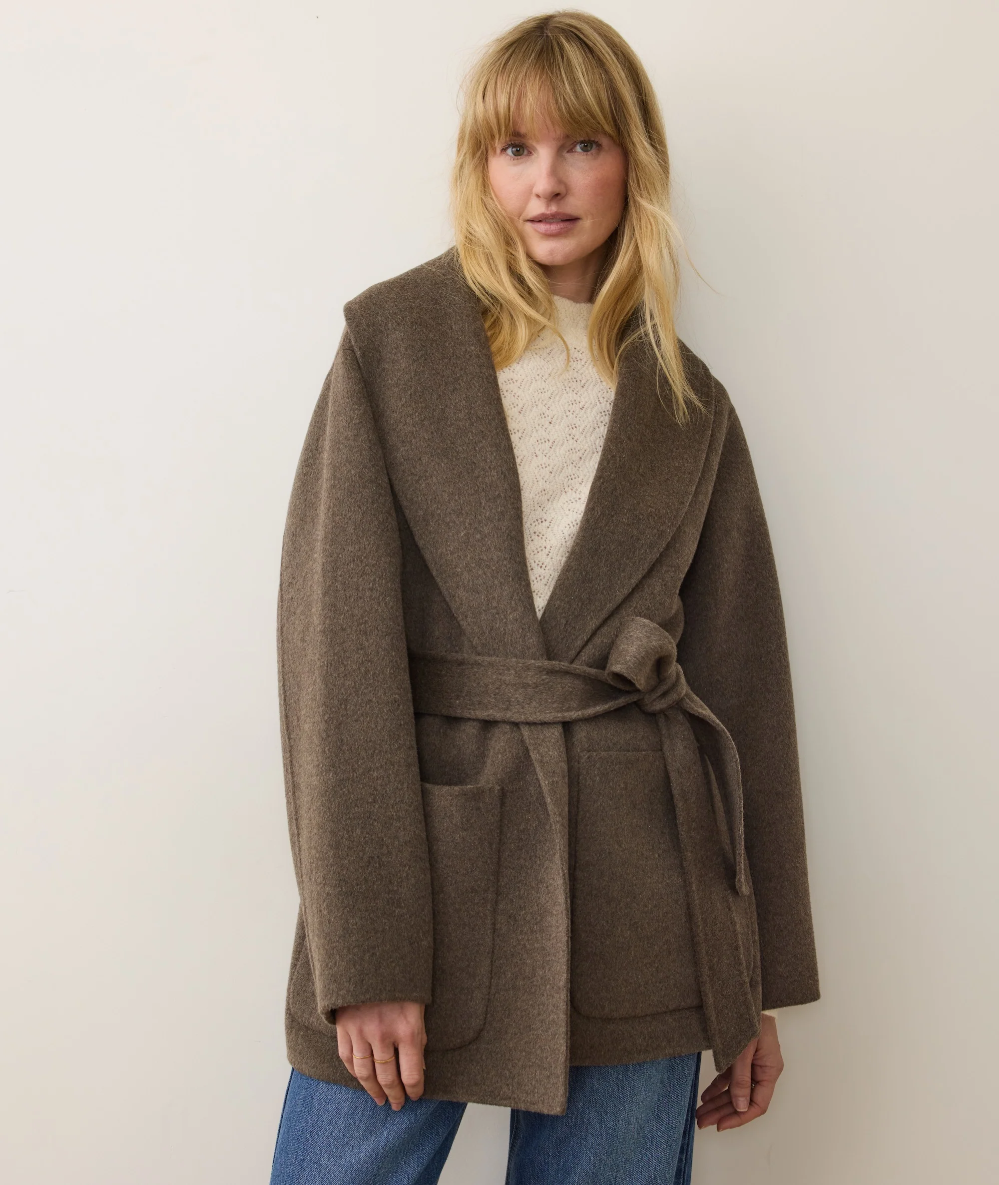 Lia Wool Robe Coat - Image 5