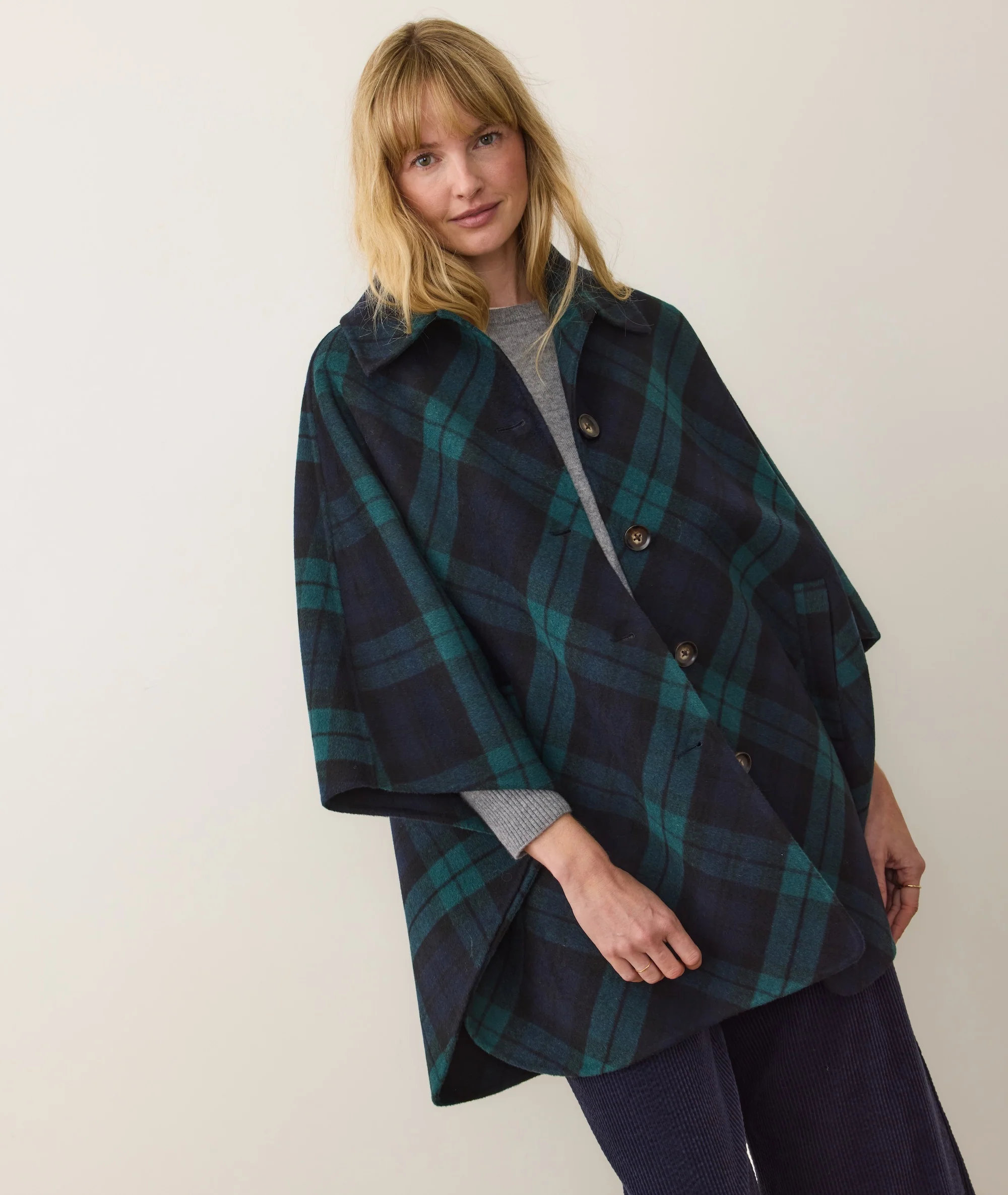 Nina Wool Cape Coat - Image 2