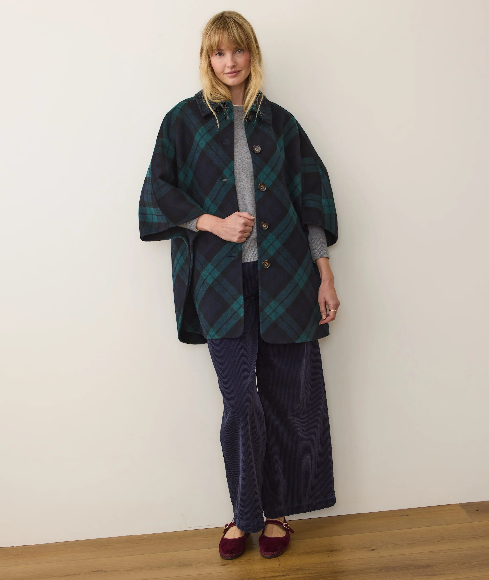 Nina Wool Cape Coat - Image 7