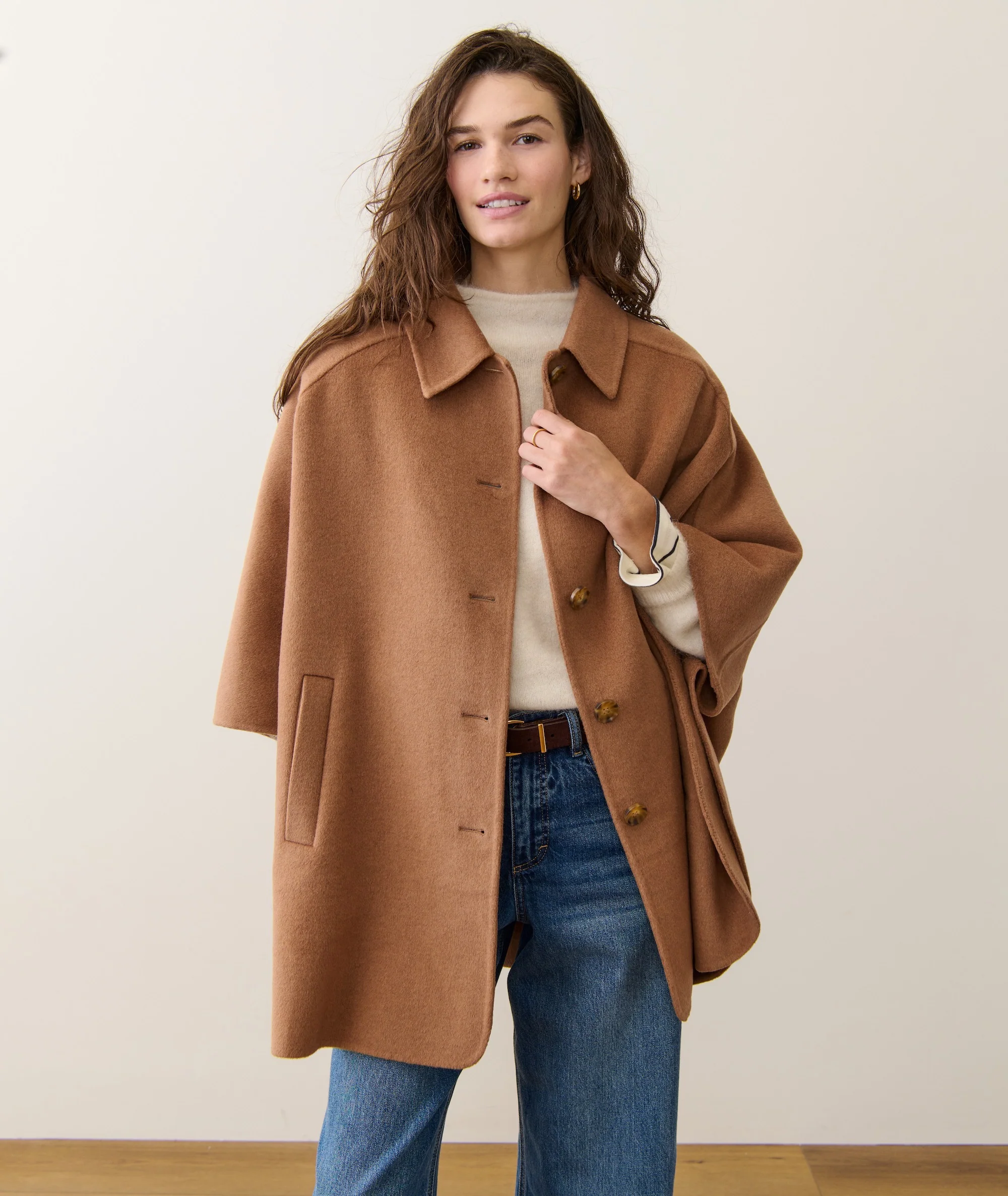 Nina Wool Cape Coat - Image 2