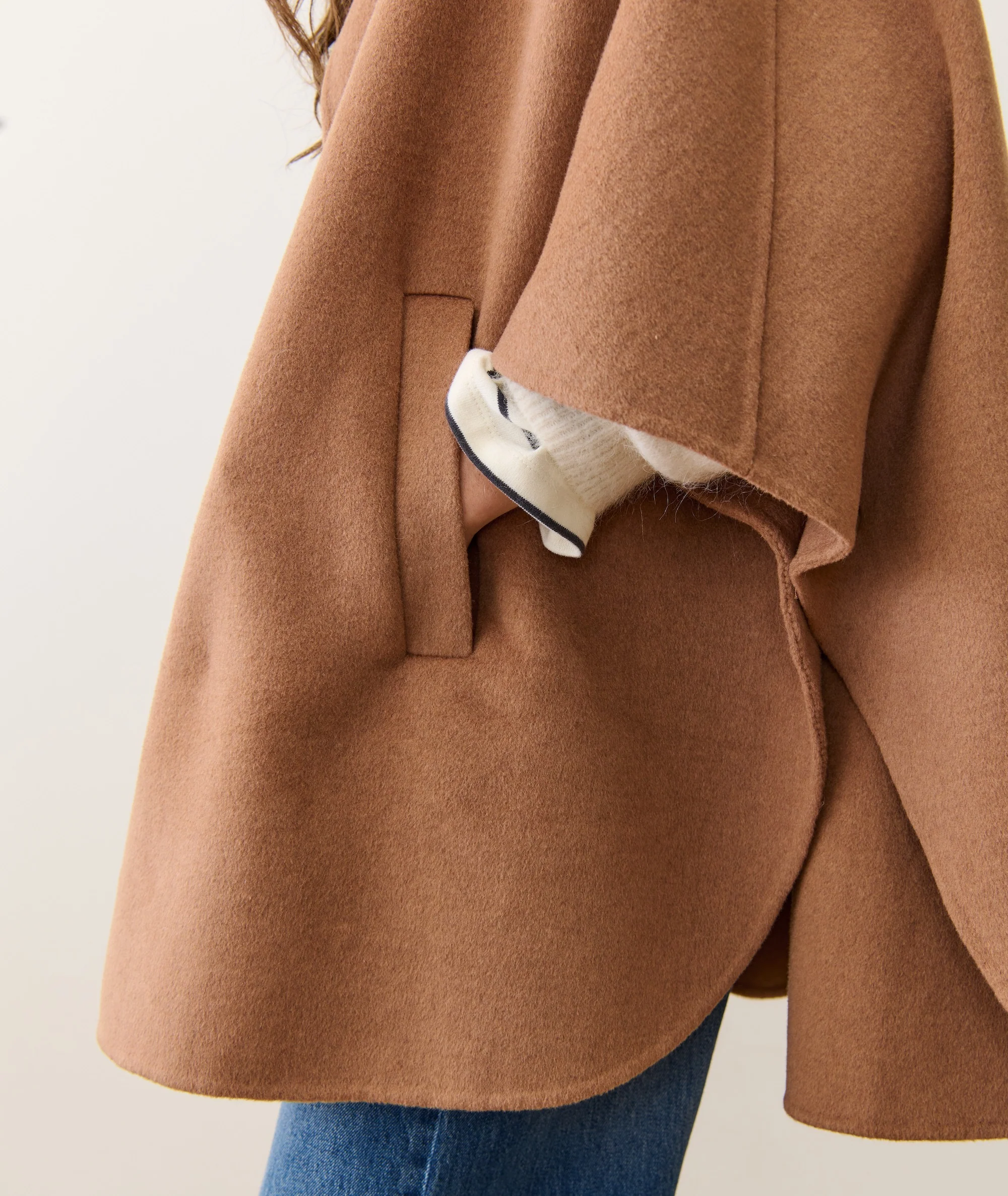Nina Wool Cape Coat - Image 5