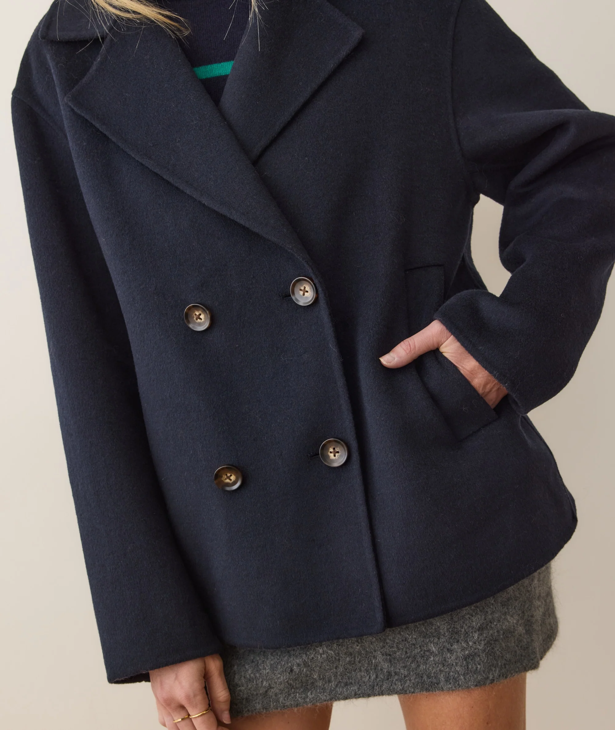 Valentina Wool Peacoat - Image 5