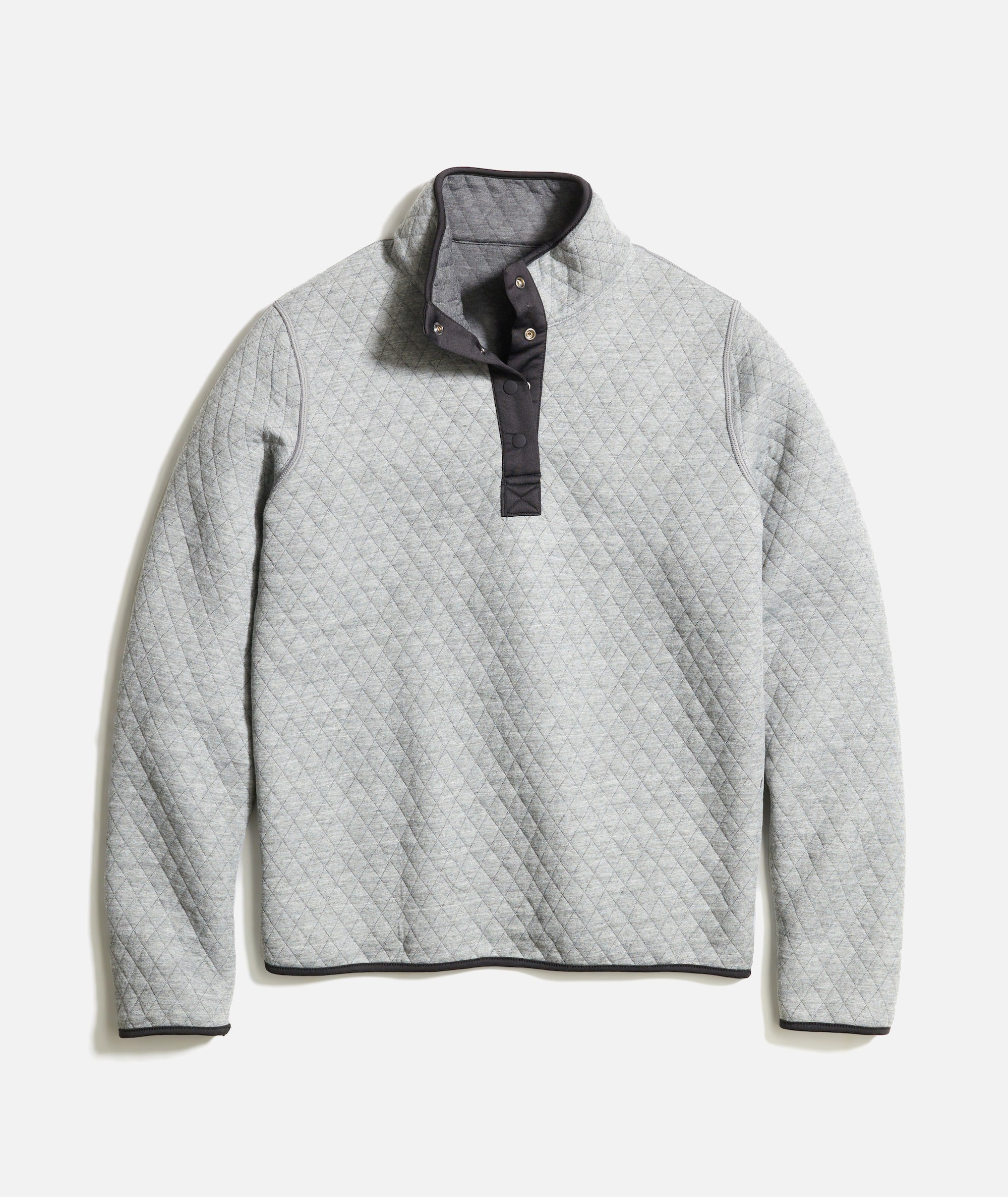 Women's Reversible Corbet Pullover in Charcoal/Mid Heather Grey - Image 10