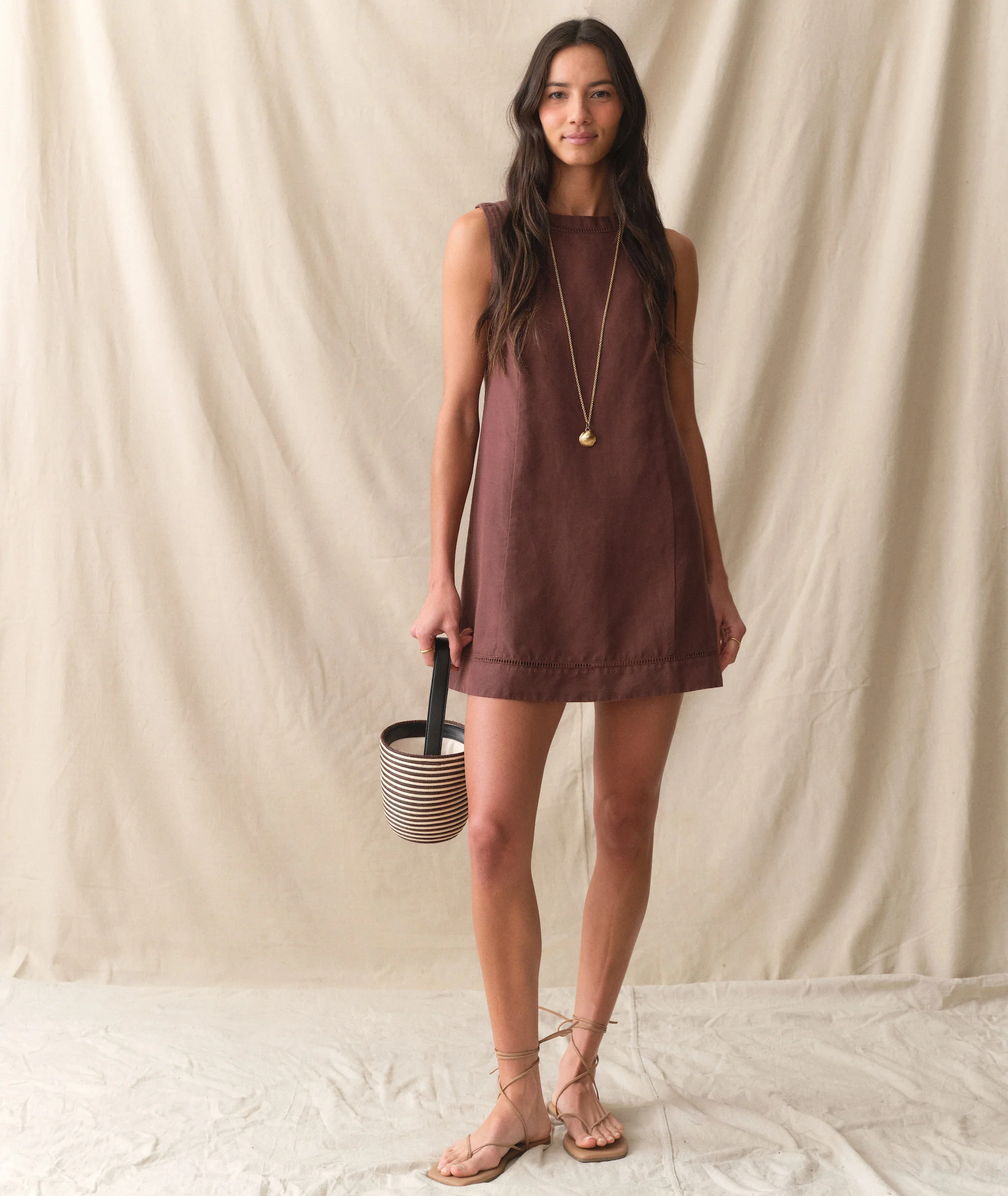 Cora Linen Mini Dress - Image 4