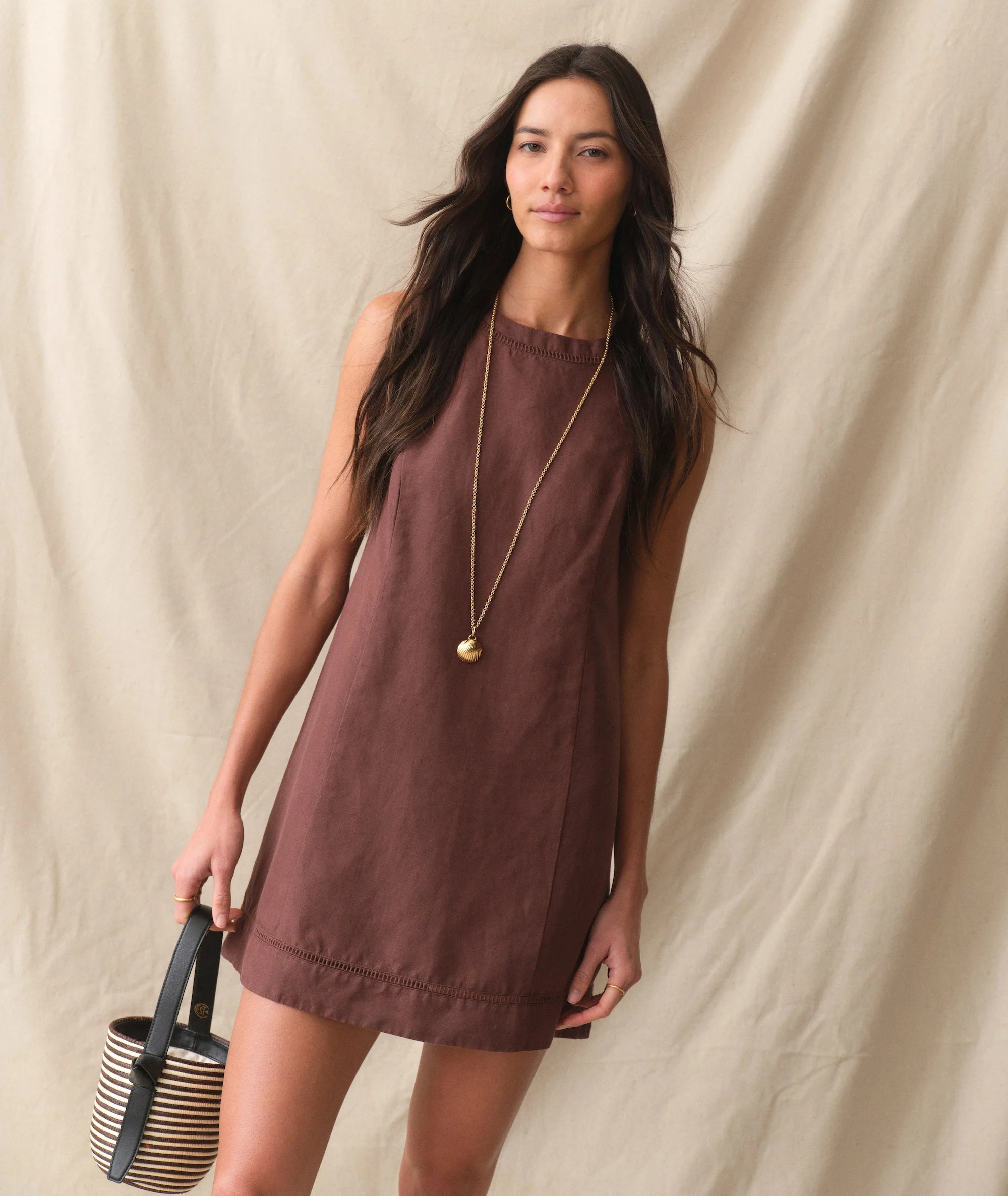 Cora Linen Mini Dress - Image 5
