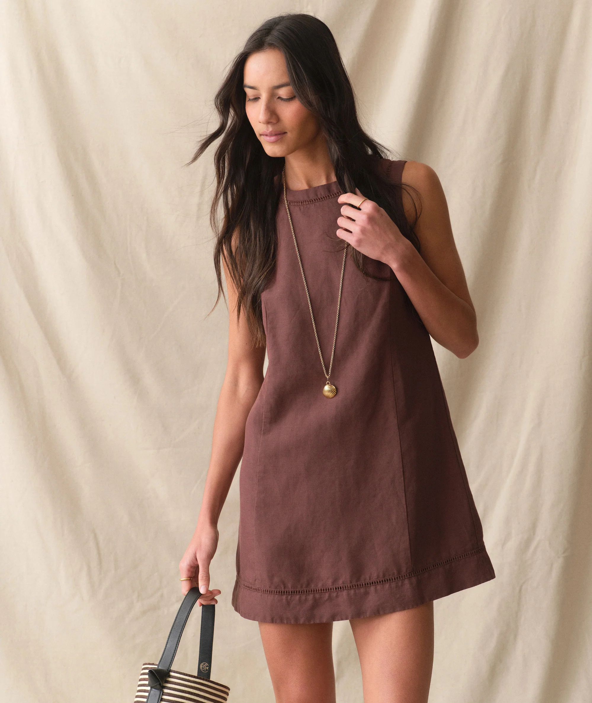 Cora Linen Mini Dress - Image 6