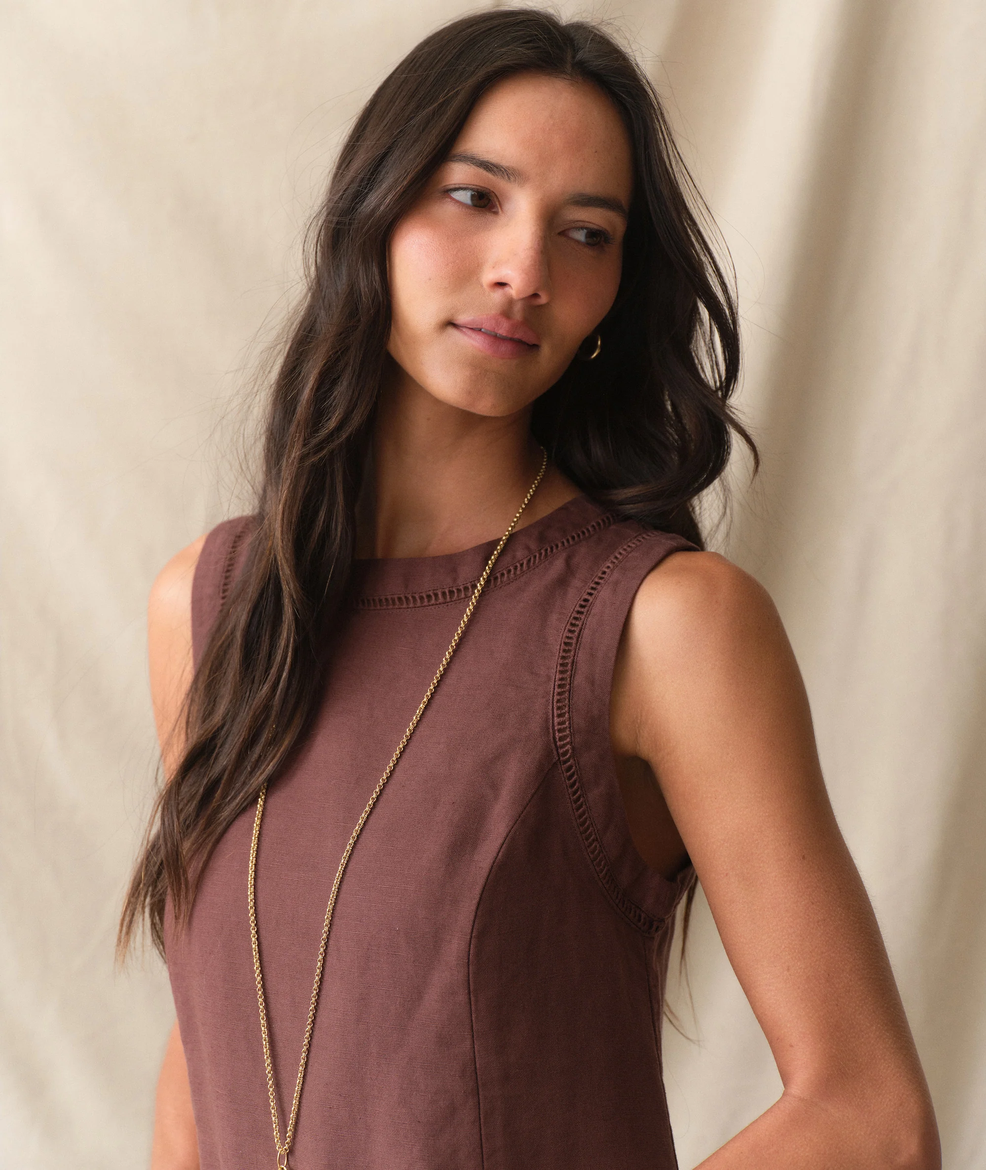 Cora Linen Mini Dress - Image 7