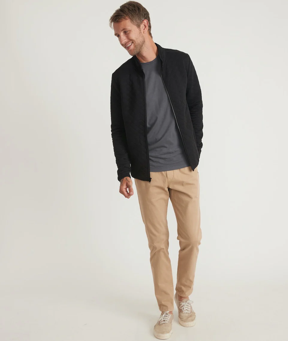 Men's Corbet Full Zip Jacket in Black - Image 2
