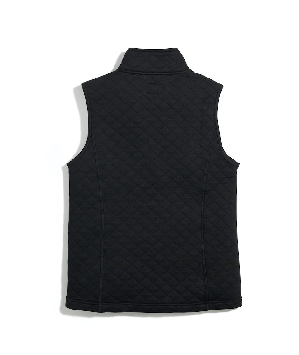 Women's Corbet Full Zip Vest in Black - Image 6