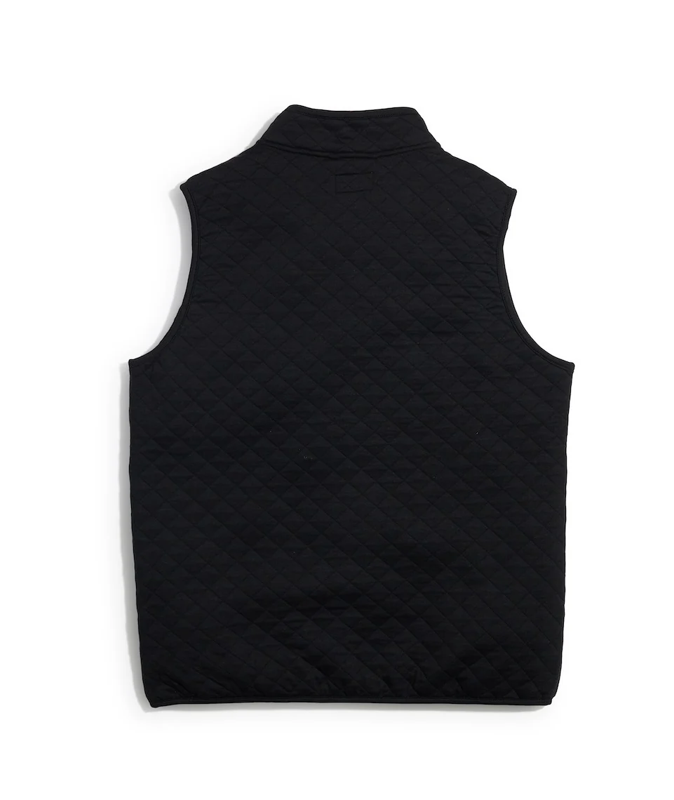 Men's Corbet Full Zip Vest in Black - Image 8