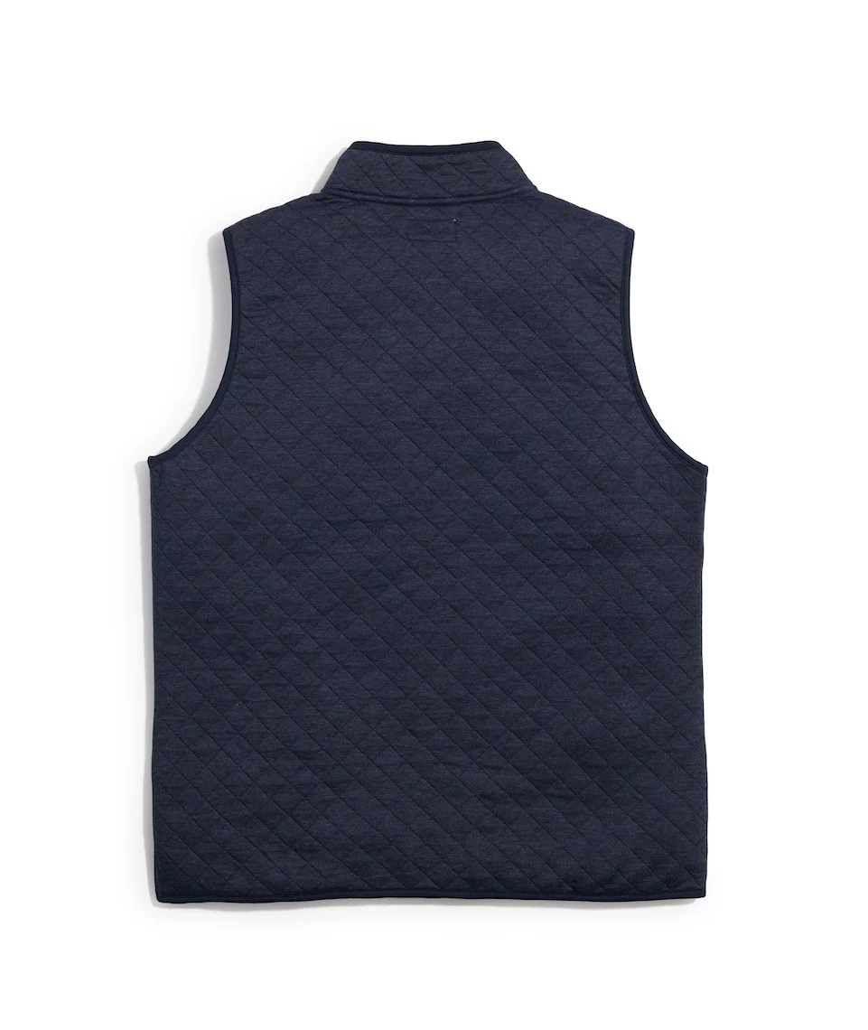 Men's Corbet Full Zip Vest in Navy - Image 6