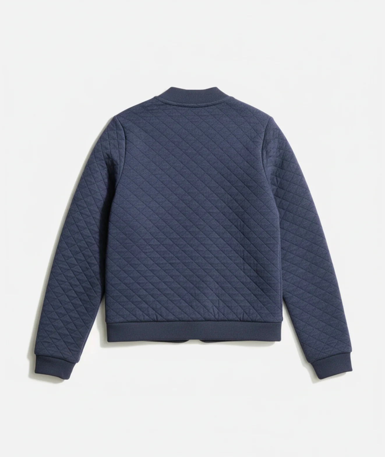 Women's Corbet Quilted Bomber in Navy - Image 3
