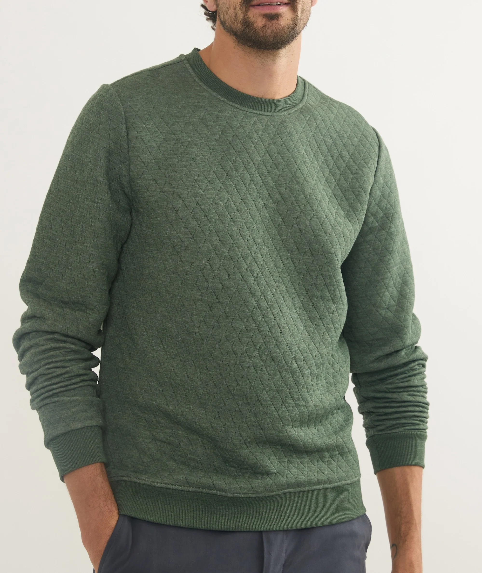 Corbet Quilted Crewneck - Image 3