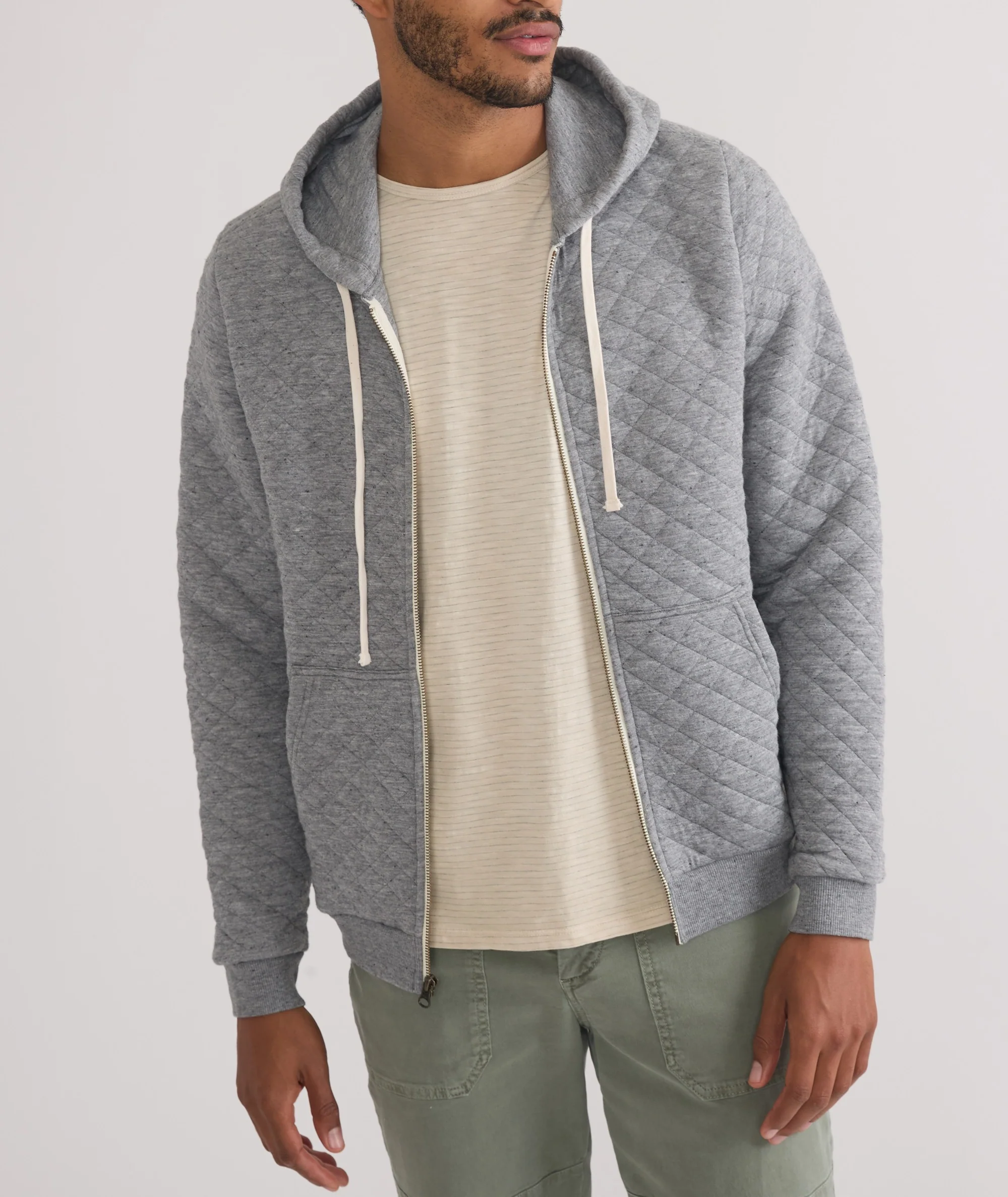 Corbet Quilted Full Zip Hoodie - Image 5