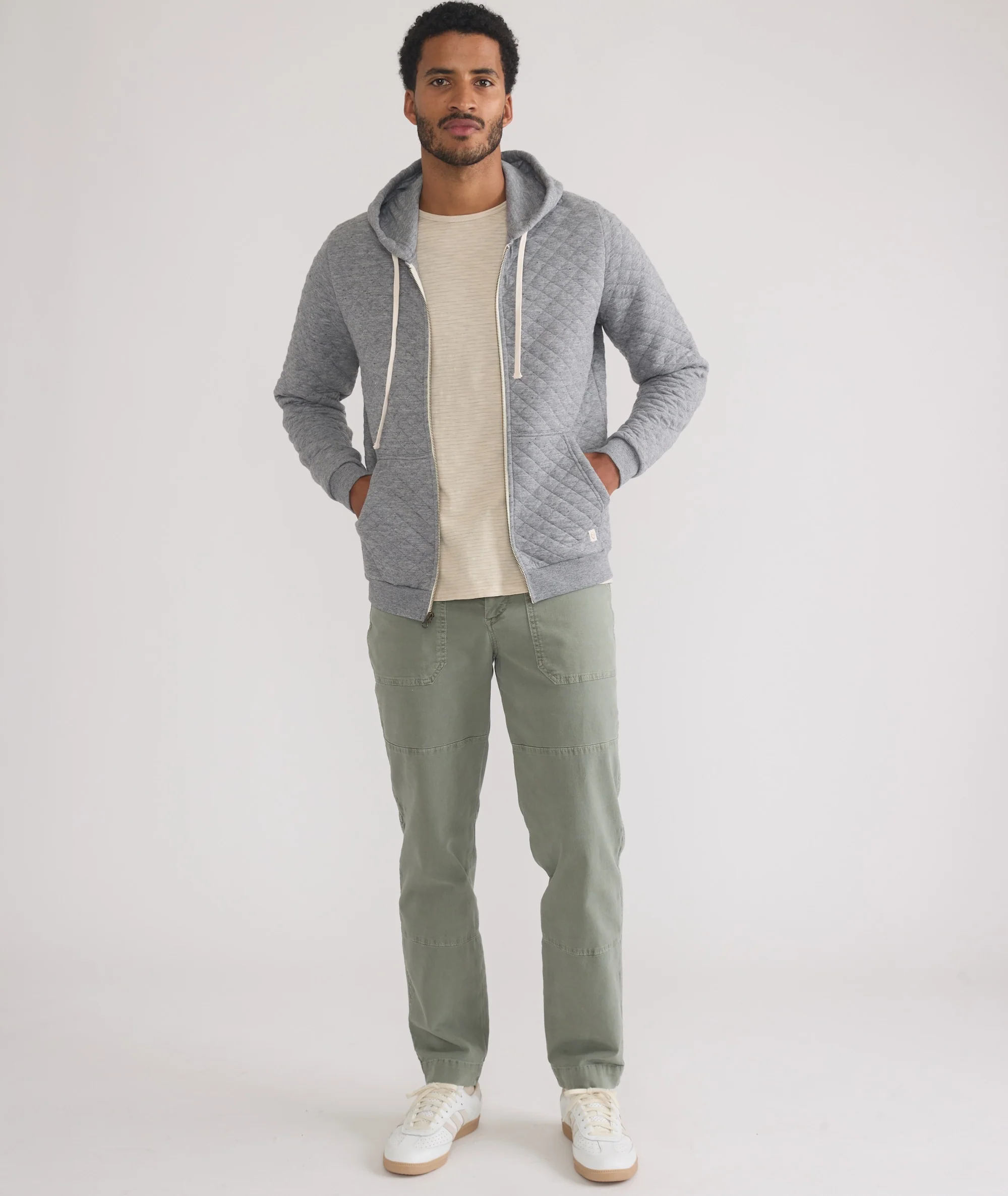 Corbet Quilted Full Zip Hoodie - Image 6