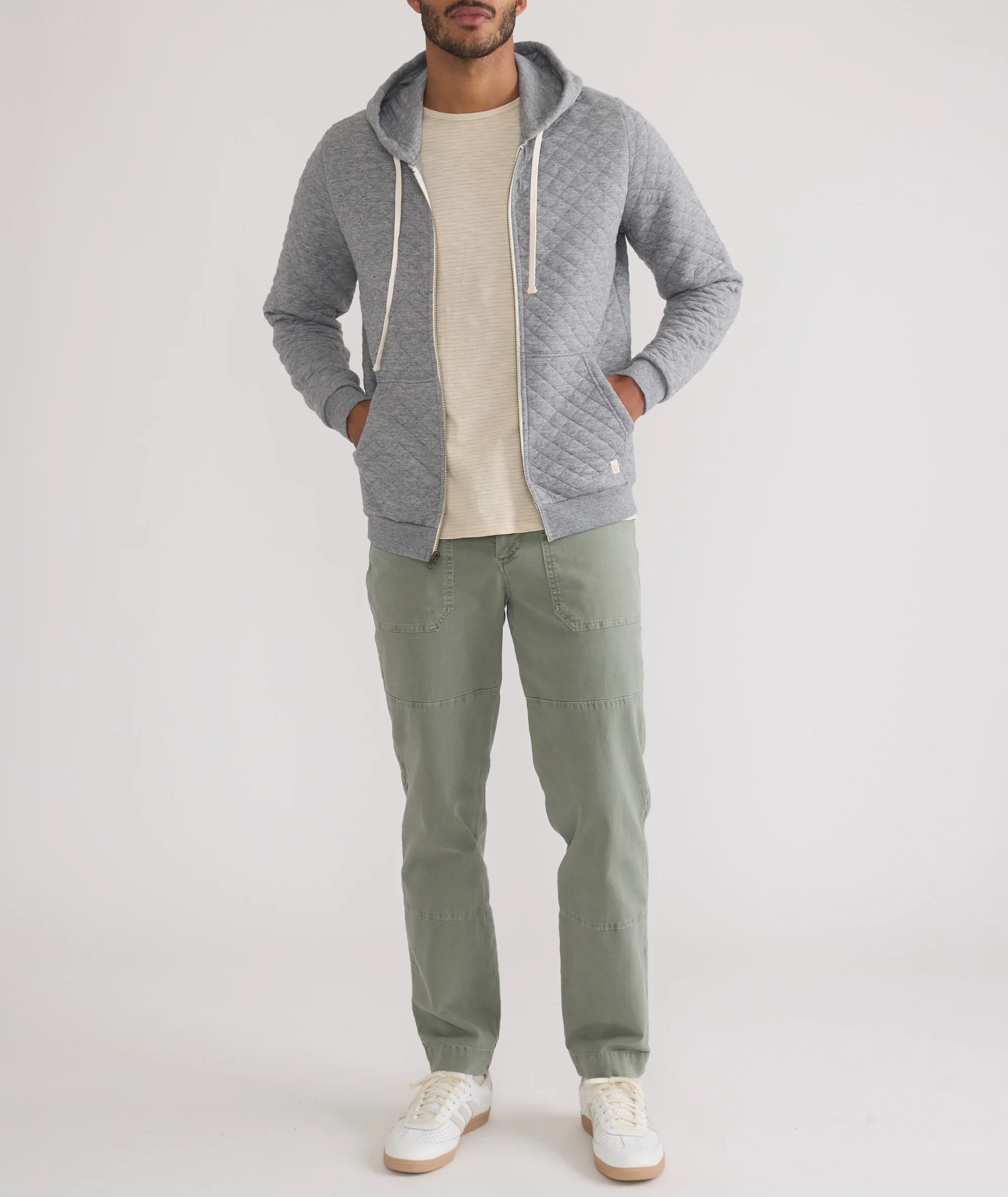 Corbet Quilted Full Zip Hoodie - Image 7