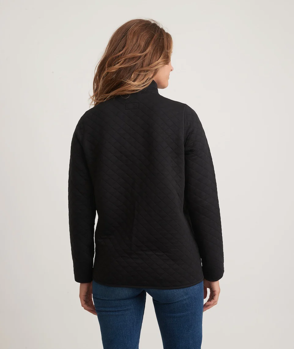 Women's Corbet Quarter Zip Pullover in Black - Image 5
