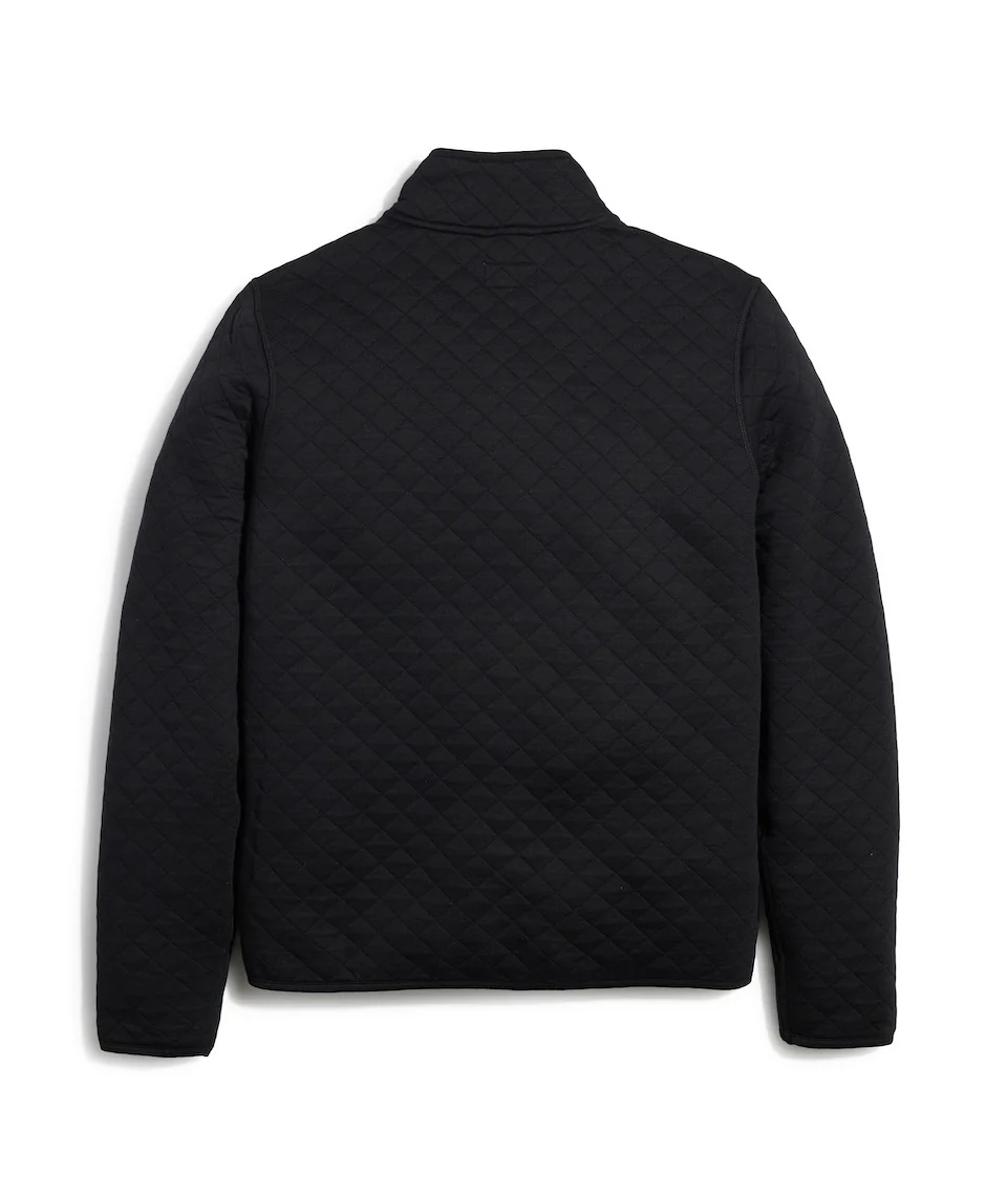 Men's Corbet Quarter Zip Pullover in Black - Image 6
