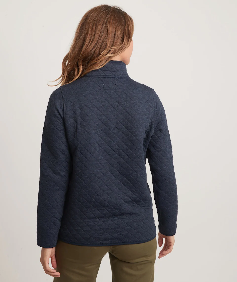 Women's Corbet Quarter Zip Pullover in Navy - Image 5