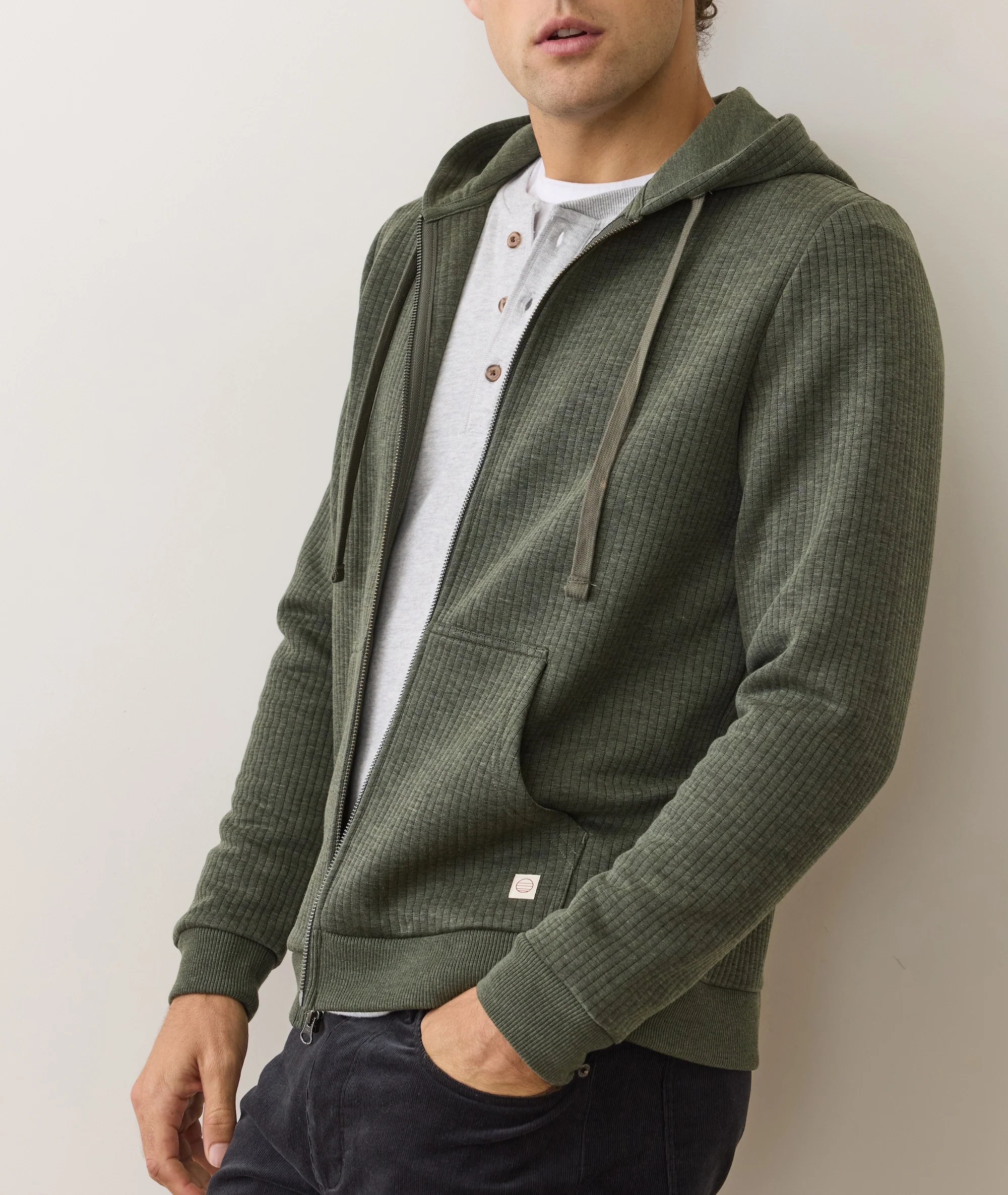 Corbet Quilted Zip Hoodie - Image 3