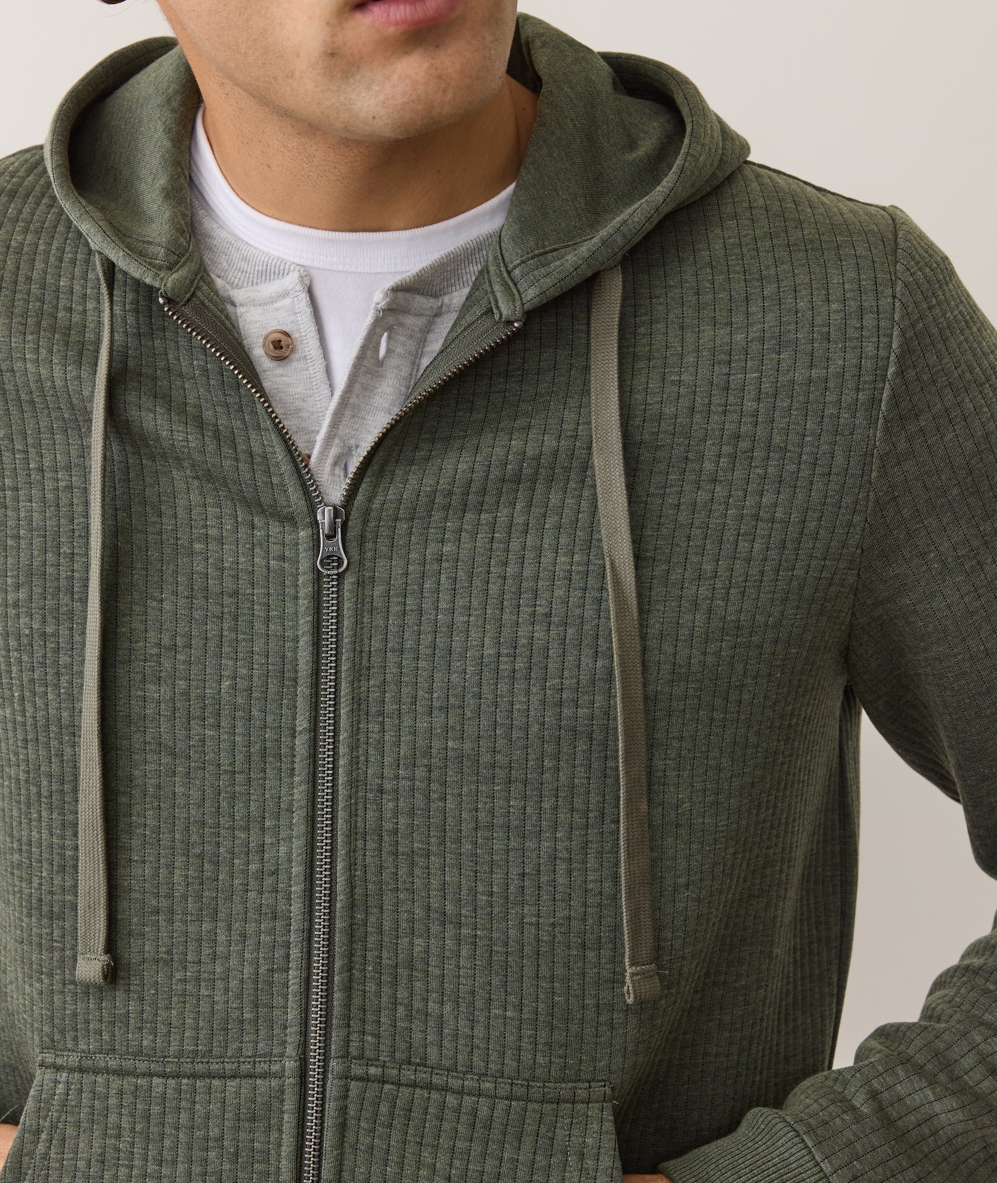 Corbet Quilted Zip Hoodie - Image 4