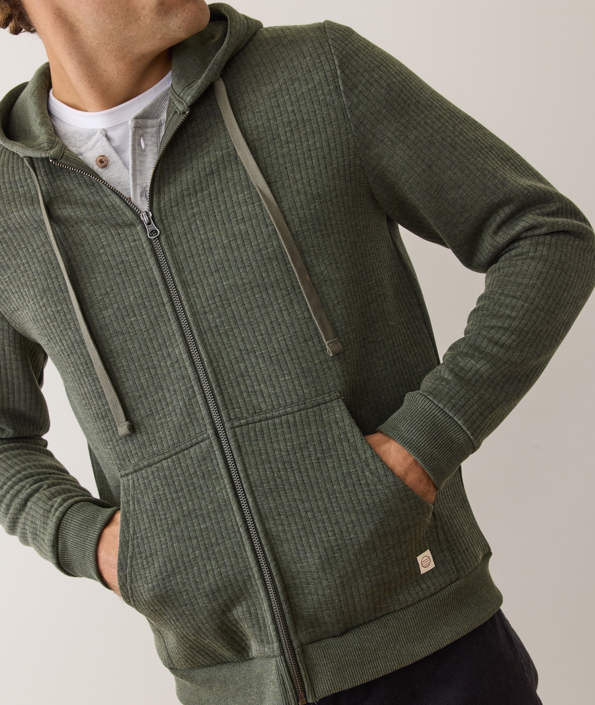 Corbet Quilted Zip Hoodie - Image 5