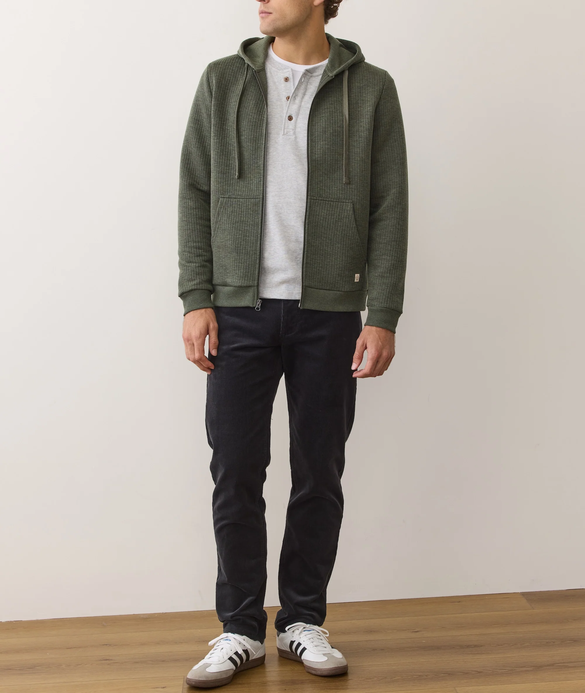 Corbet Quilted Zip Hoodie - Image 7