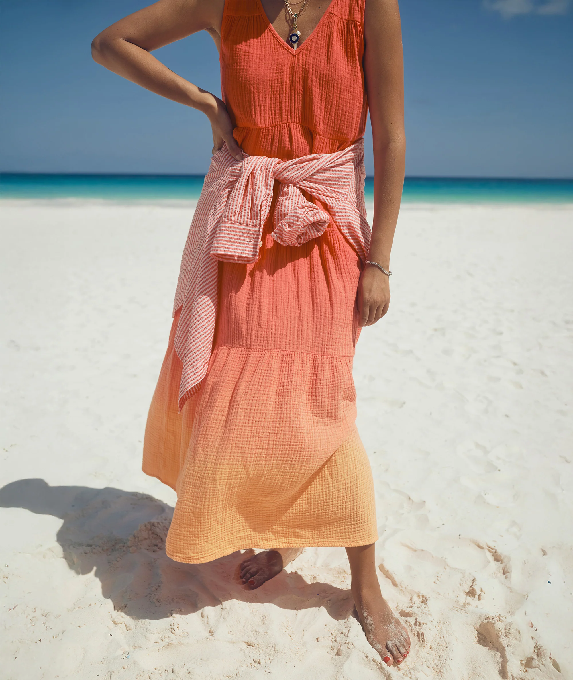Corinne Double Cloth Maxi Dress - Image 4