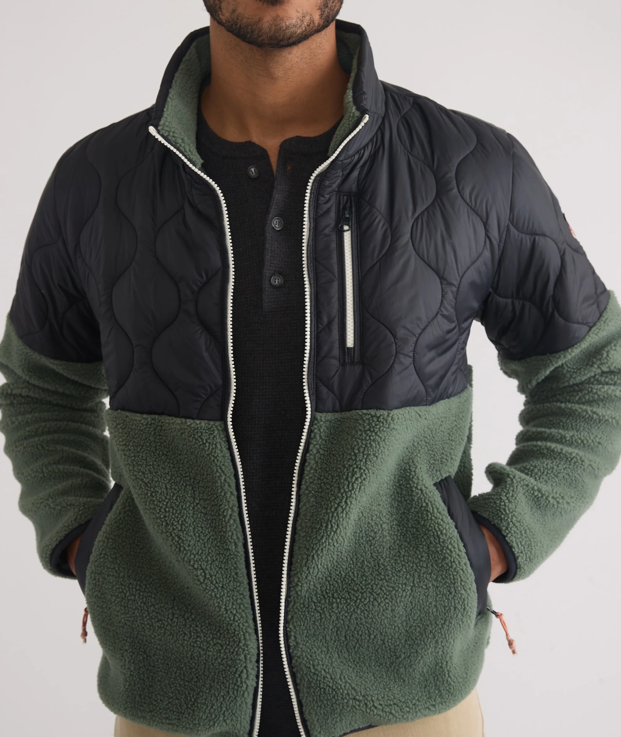 Custom Cut & Sew Bariloche Sherpa Jacket - Image 5