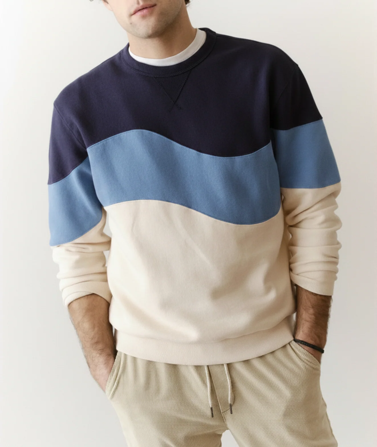 Custom Cut & Sew Cloud 9 Fleece Relaxed Crewneck - Image 2