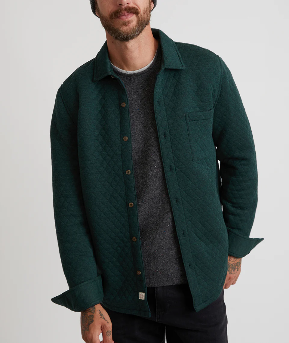 Custom Cut & Sew Corbet Quilted Overshirt - Image 10