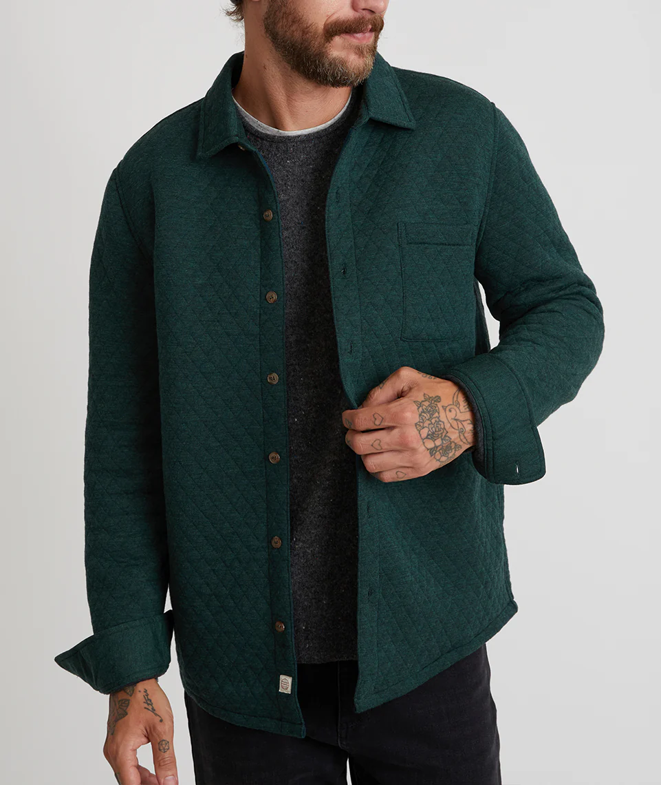 Custom Cut & Sew Corbet Quilted Overshirt - Image 5