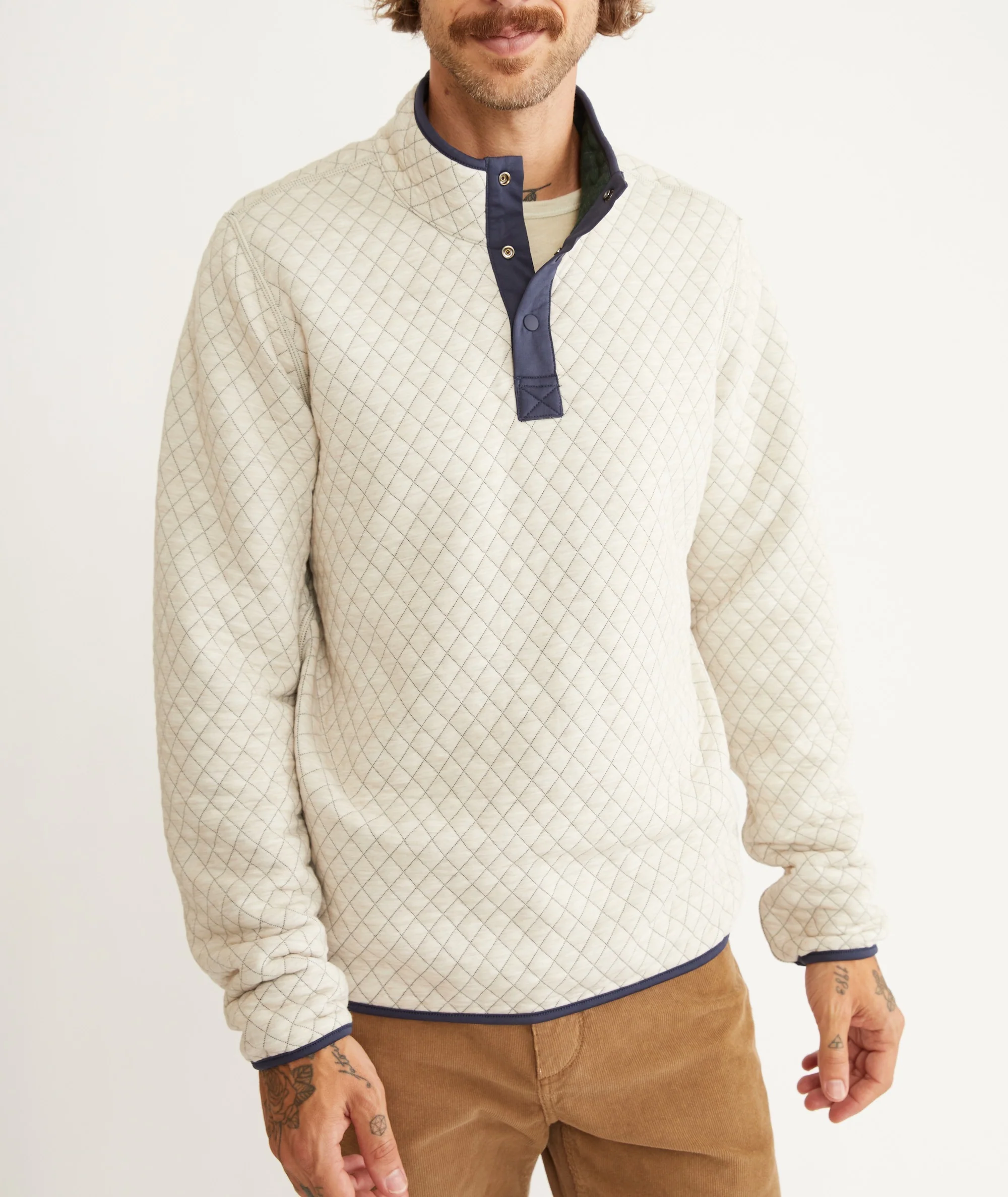 Custom Cut & Sew Reversible Corbet Pullover - Image 5