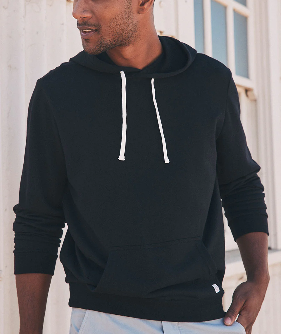 Men's Sunset Pullover Hoodie in Black - Image 2