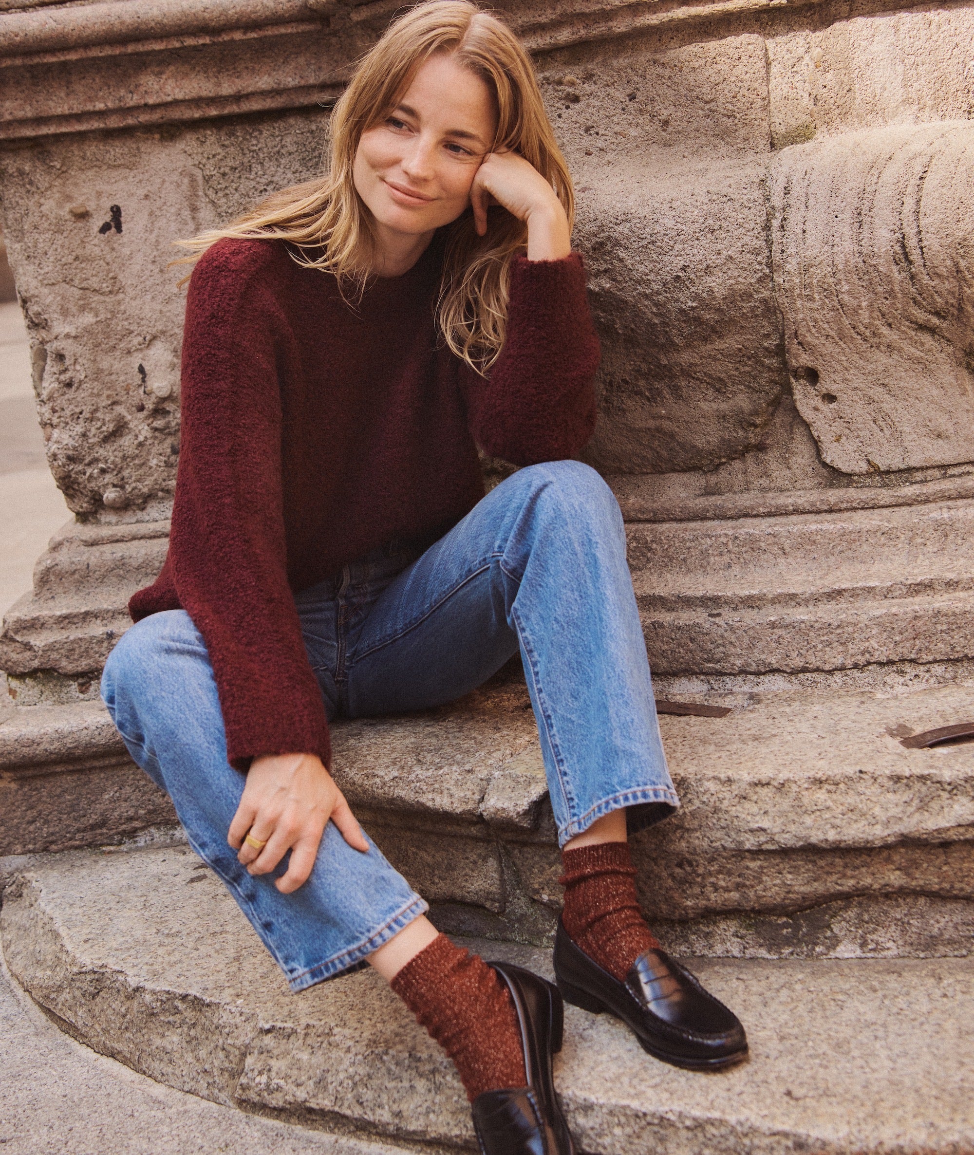 Elena Bouclé Oversized Sweater - Image 2
