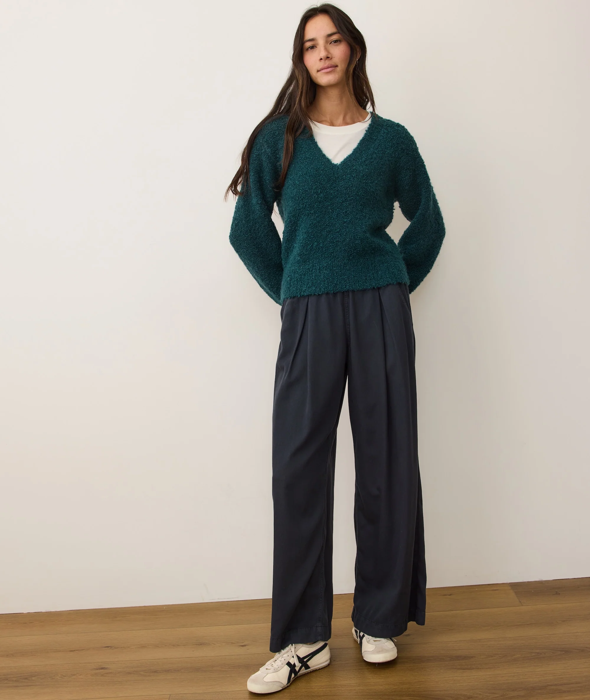 Elena Bouclé V-Neck Sweater - Image 4