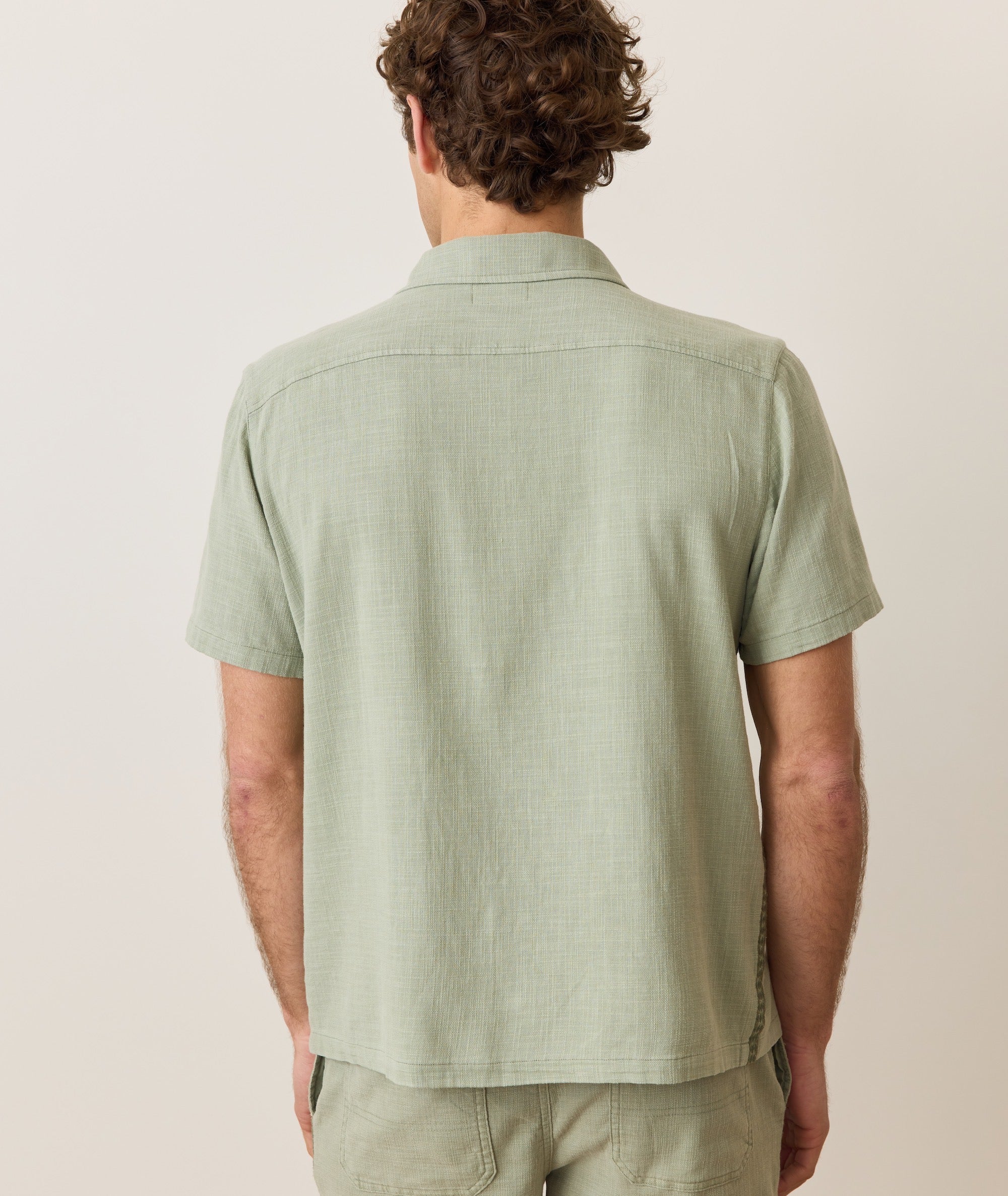 Stretch Selvage Embroidered Resort Shirt - Image 7