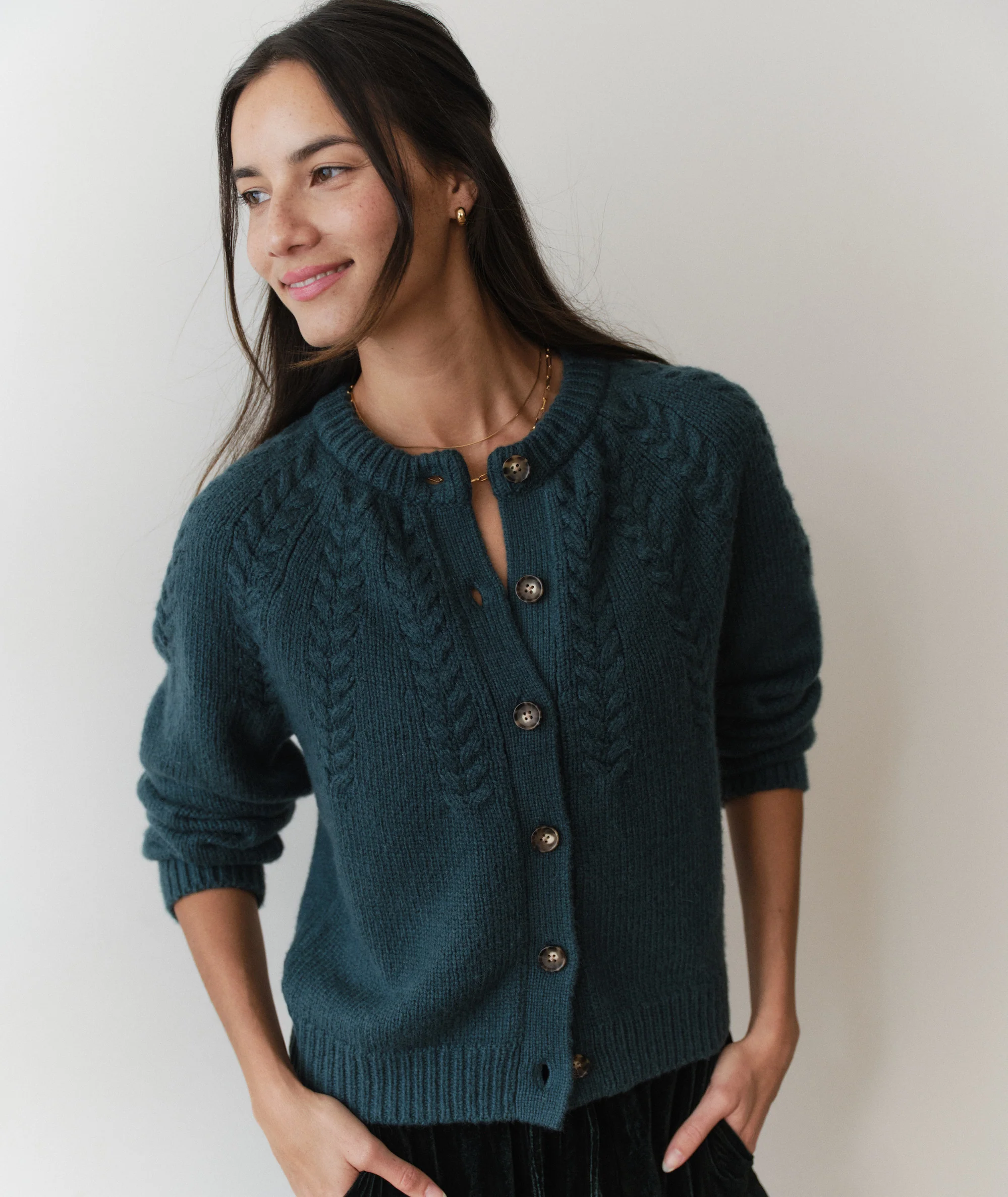 Everly Cable Knit Cardigan - Image 2
